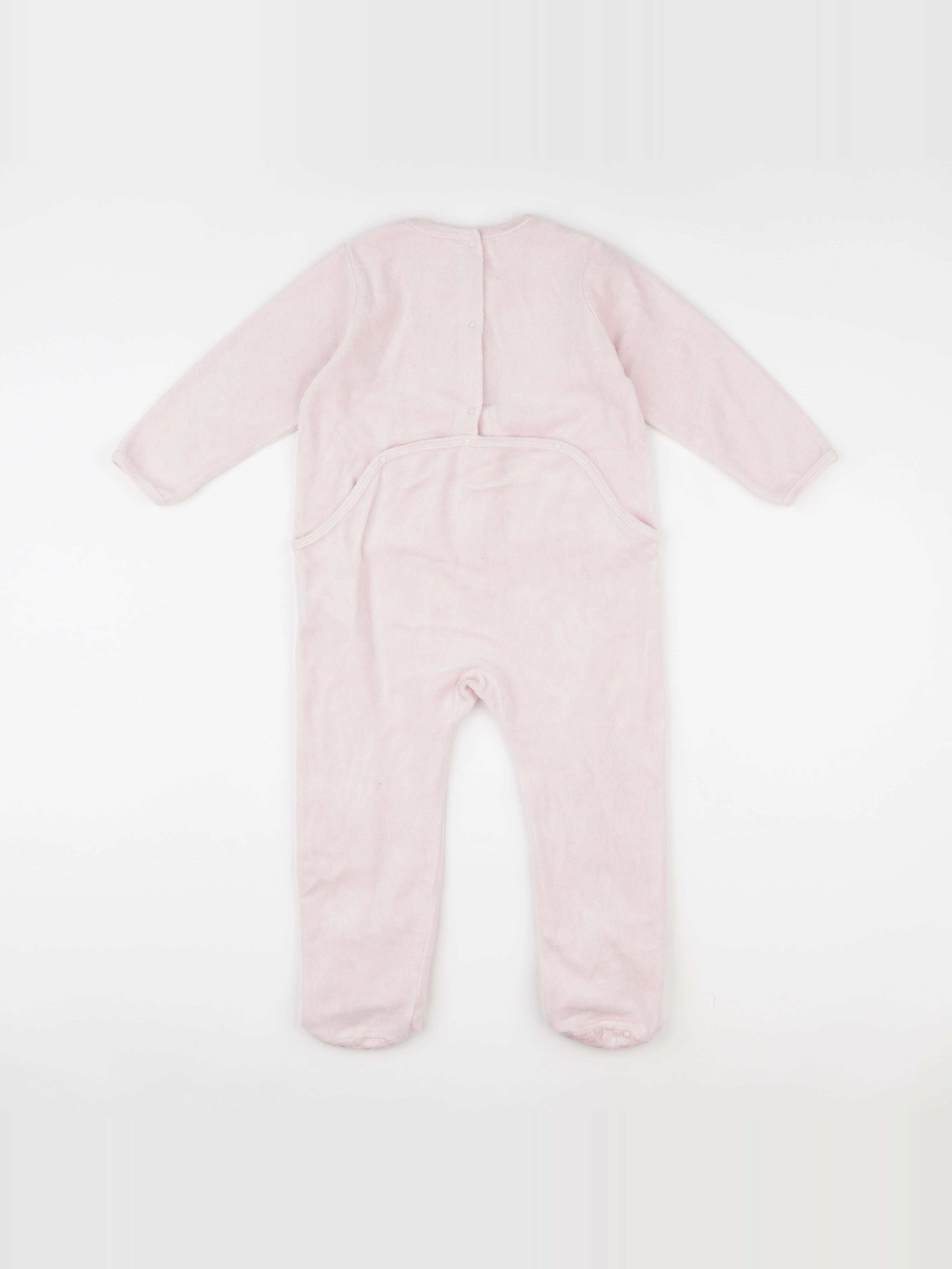 Vertbaudet - pyjama velours rose - 3 ans