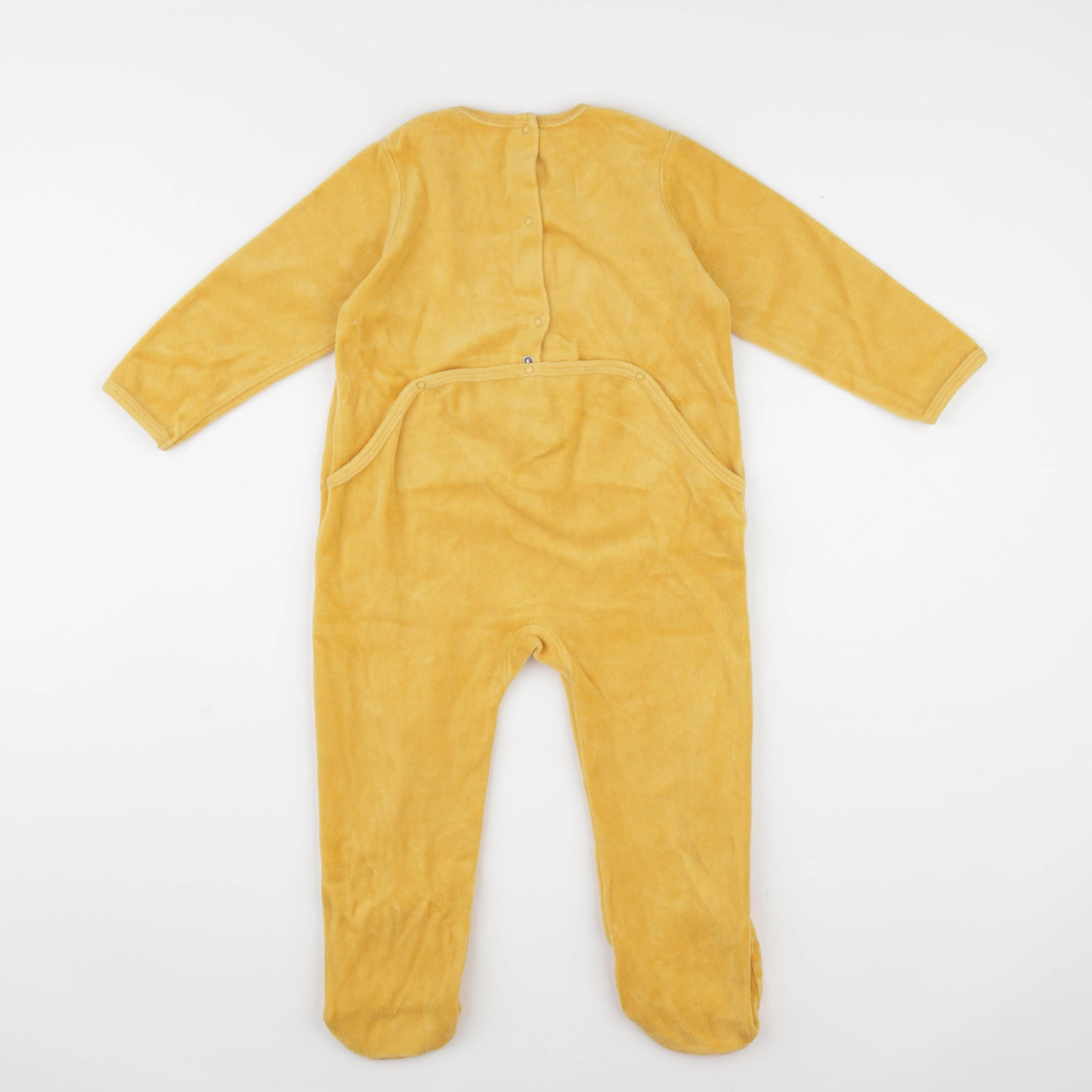 Vertbaudet - pyjama velours jaune - 3 ans