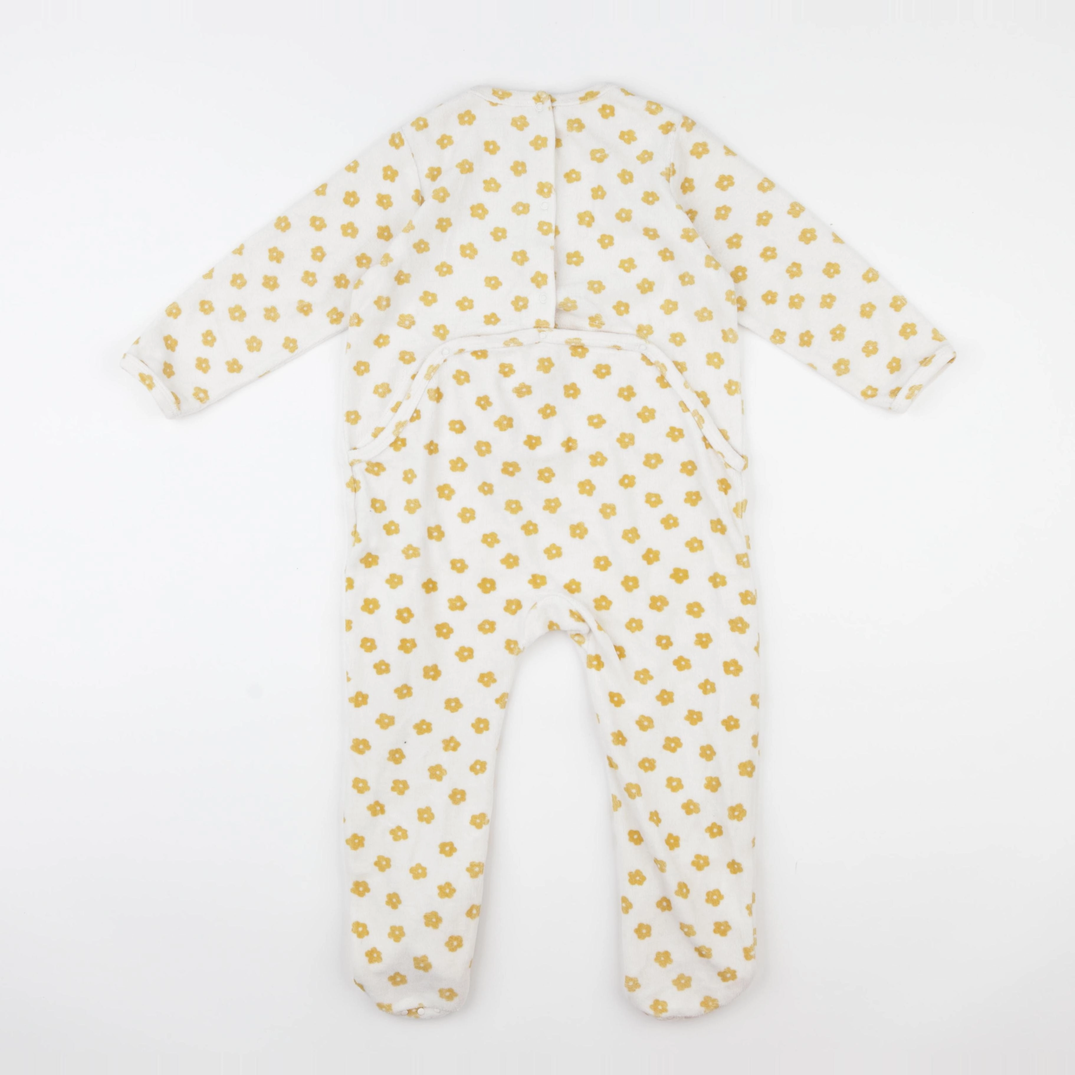 Vertbaudet - pyjama velours blanc - 3 ans
