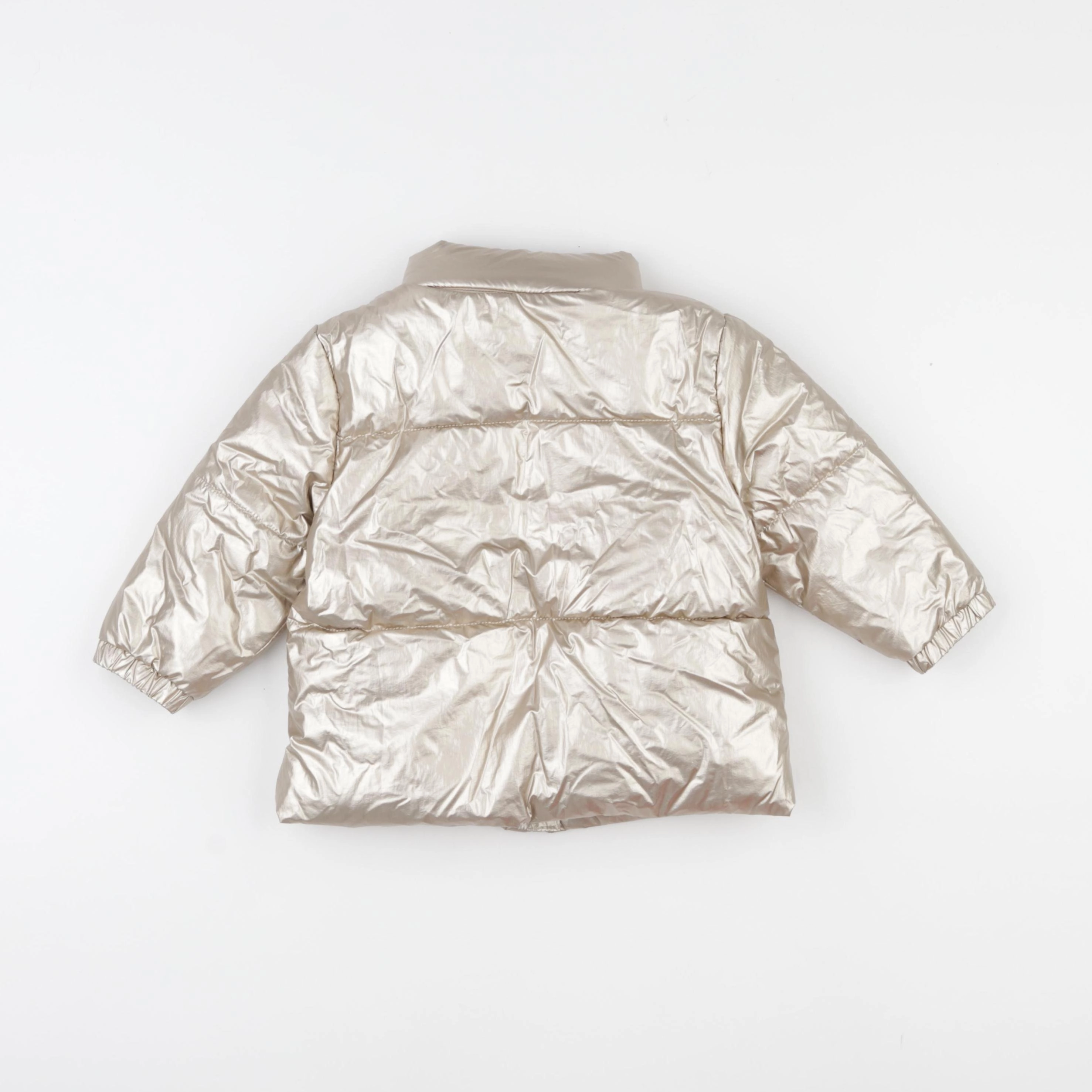 Vertbaudet - doudoune beige, or - 2 ans