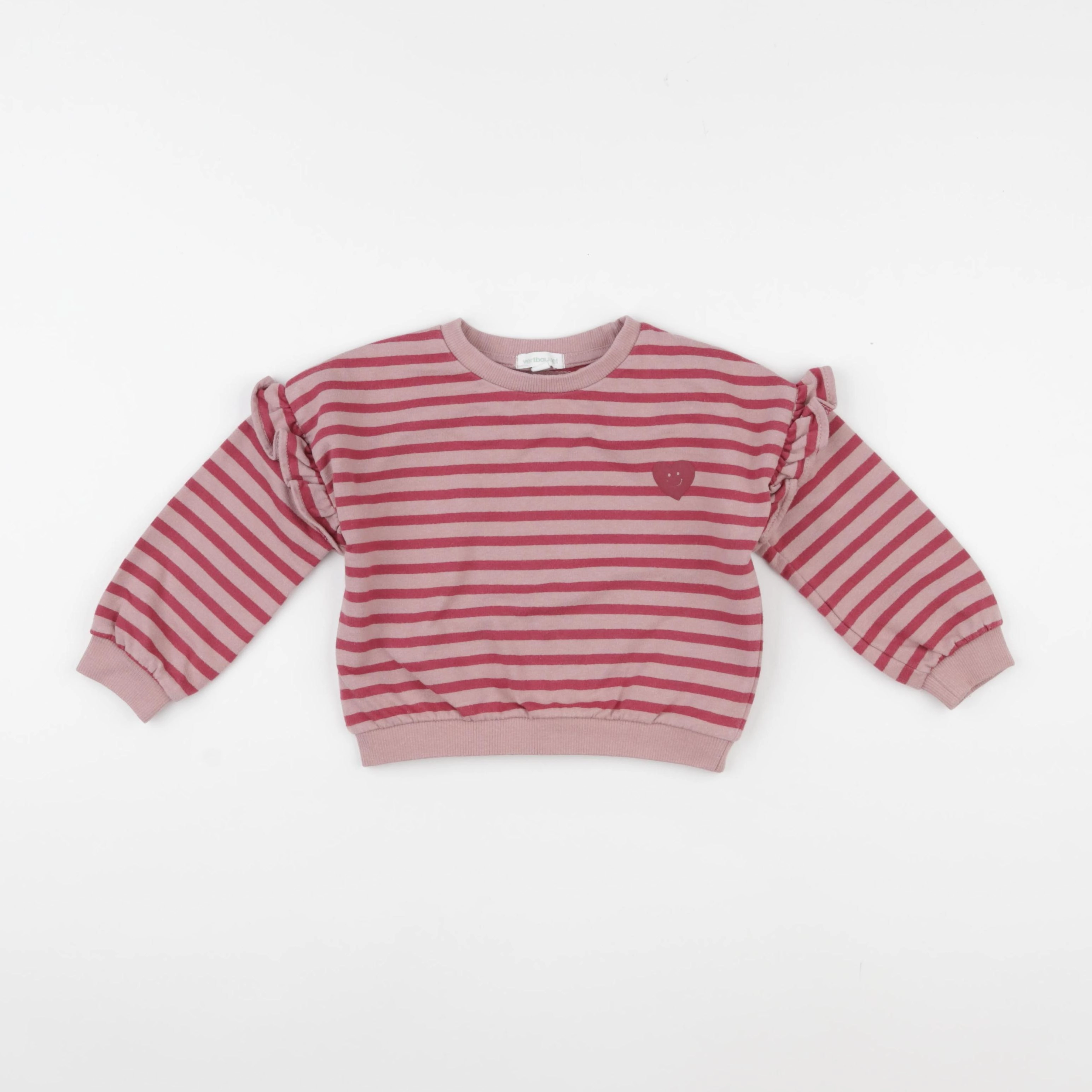 Vertbaudet - sweat rose - 2 ans