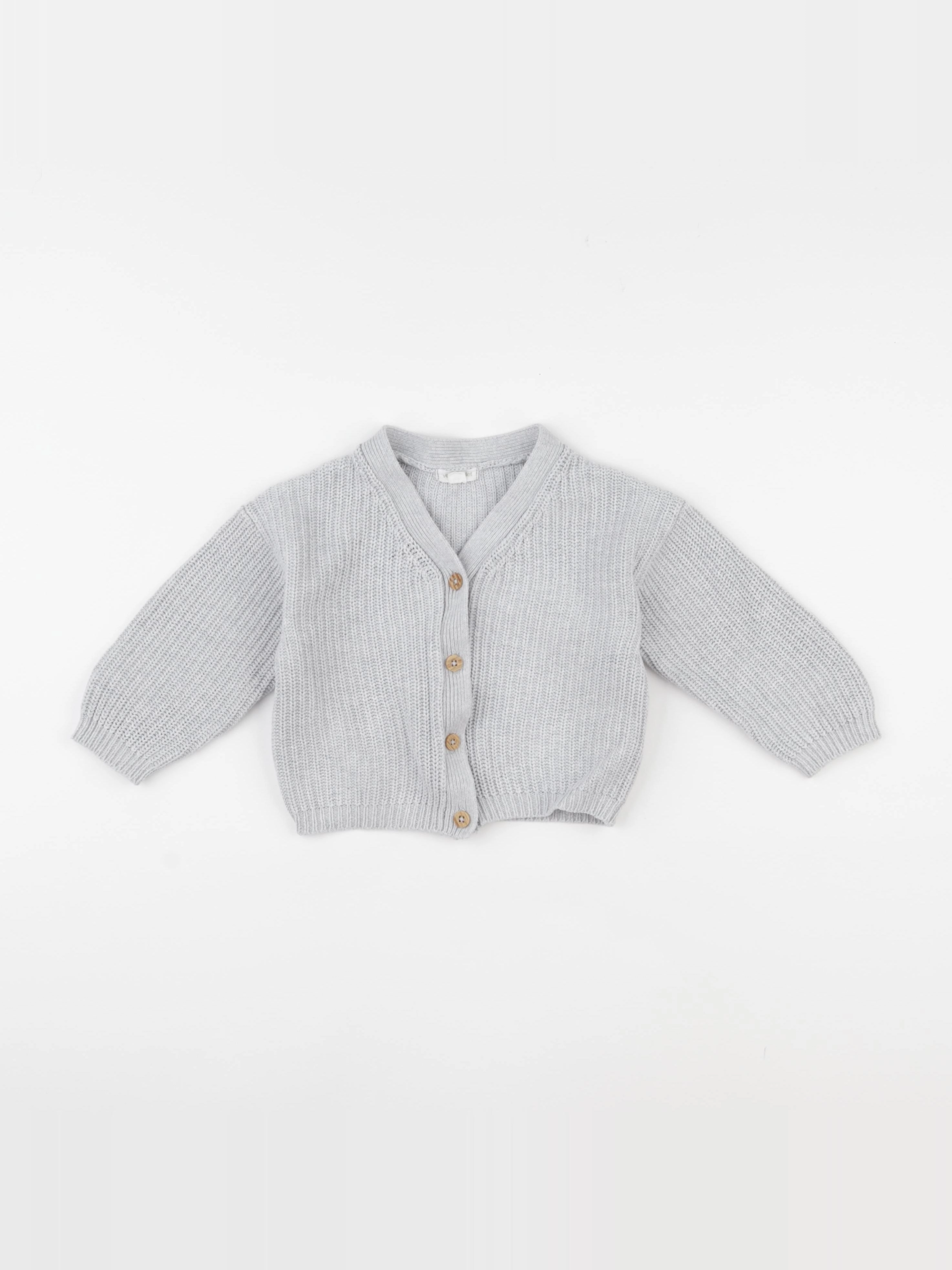Vertbaudet - gilet gris - 18 mois