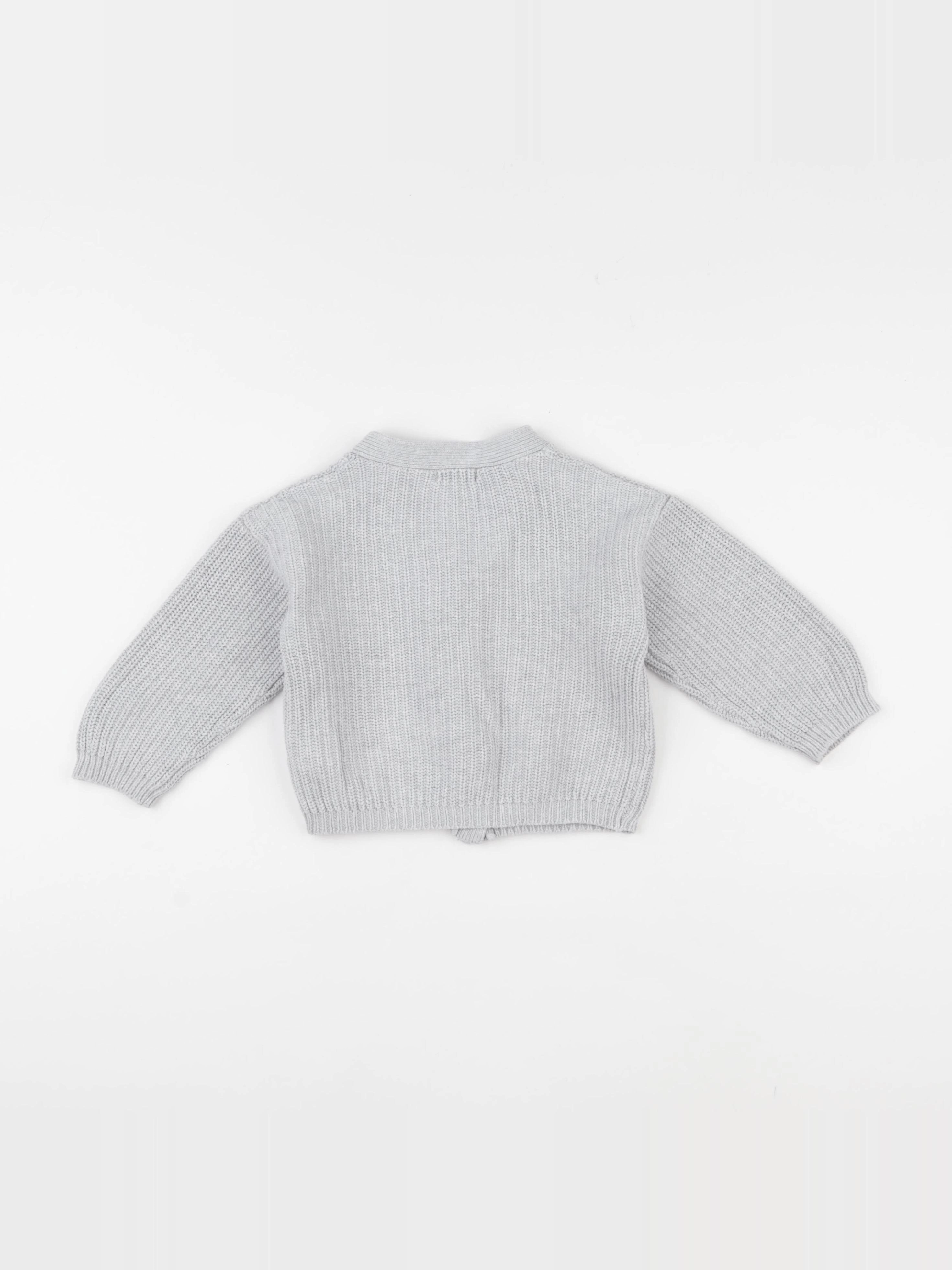 Vertbaudet - gilet gris - 18 mois