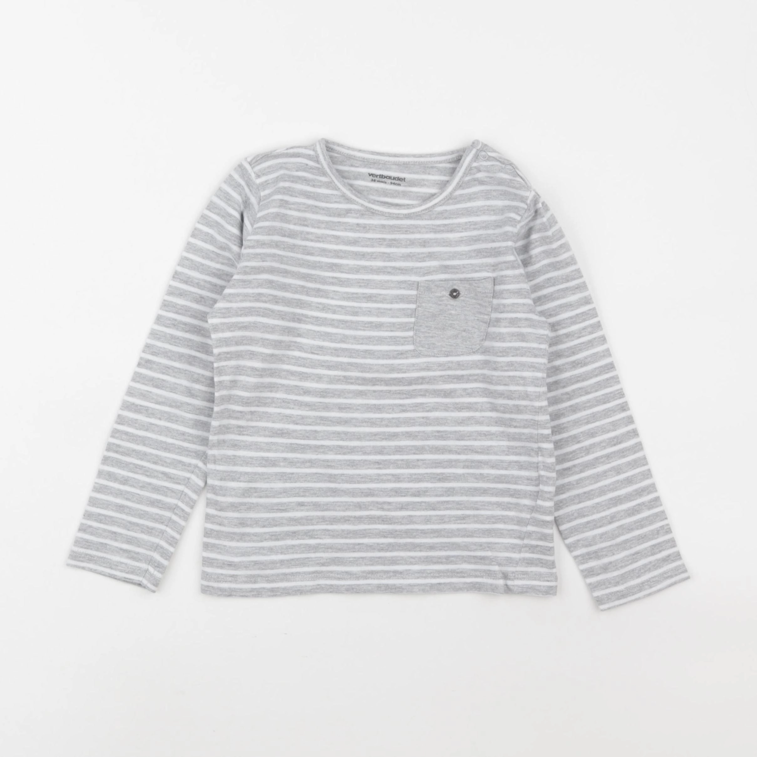 Vertbaudet - tee-shirt gris - 36 mois