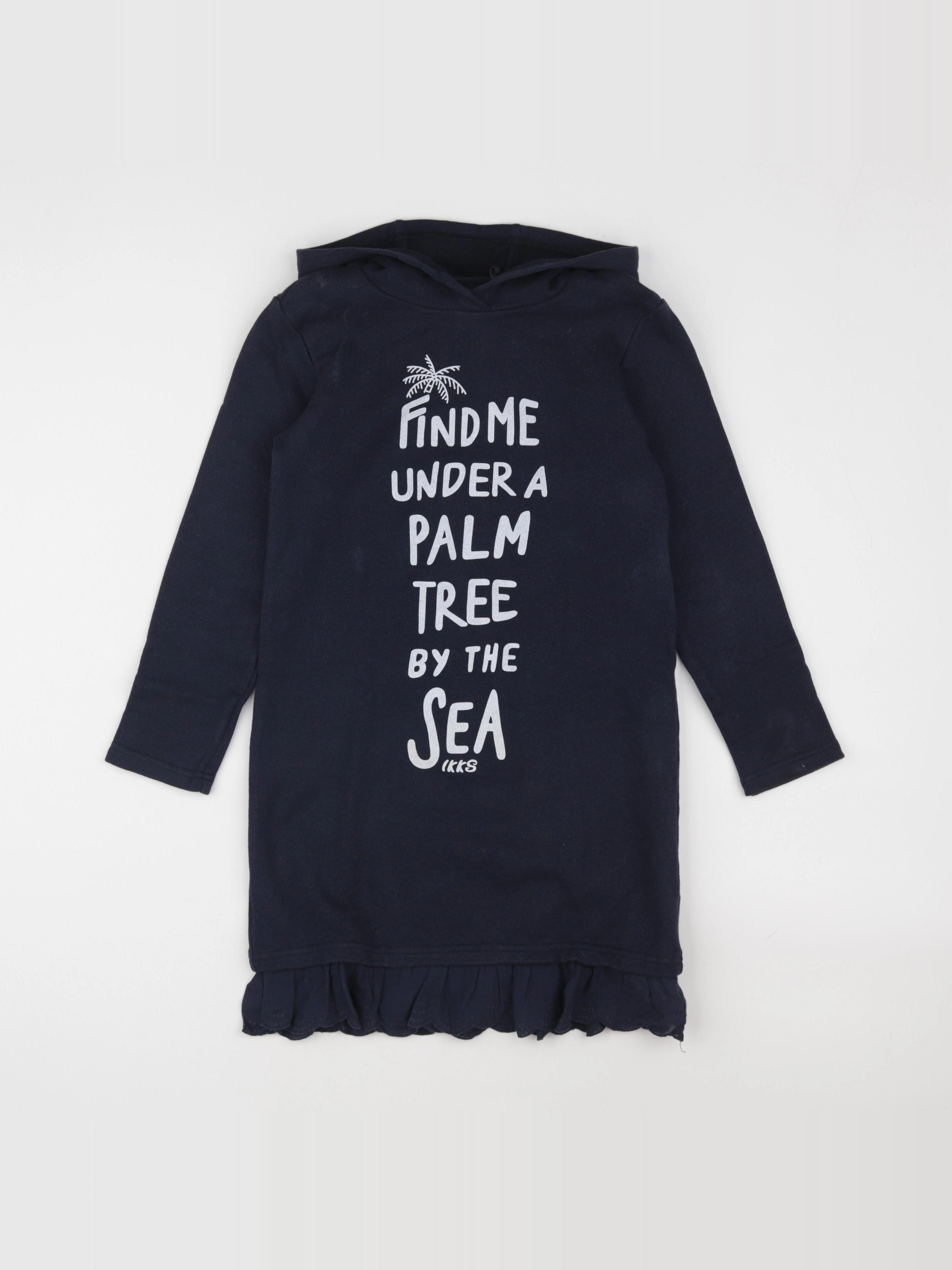 IKKS - robe bleu - 8 ans