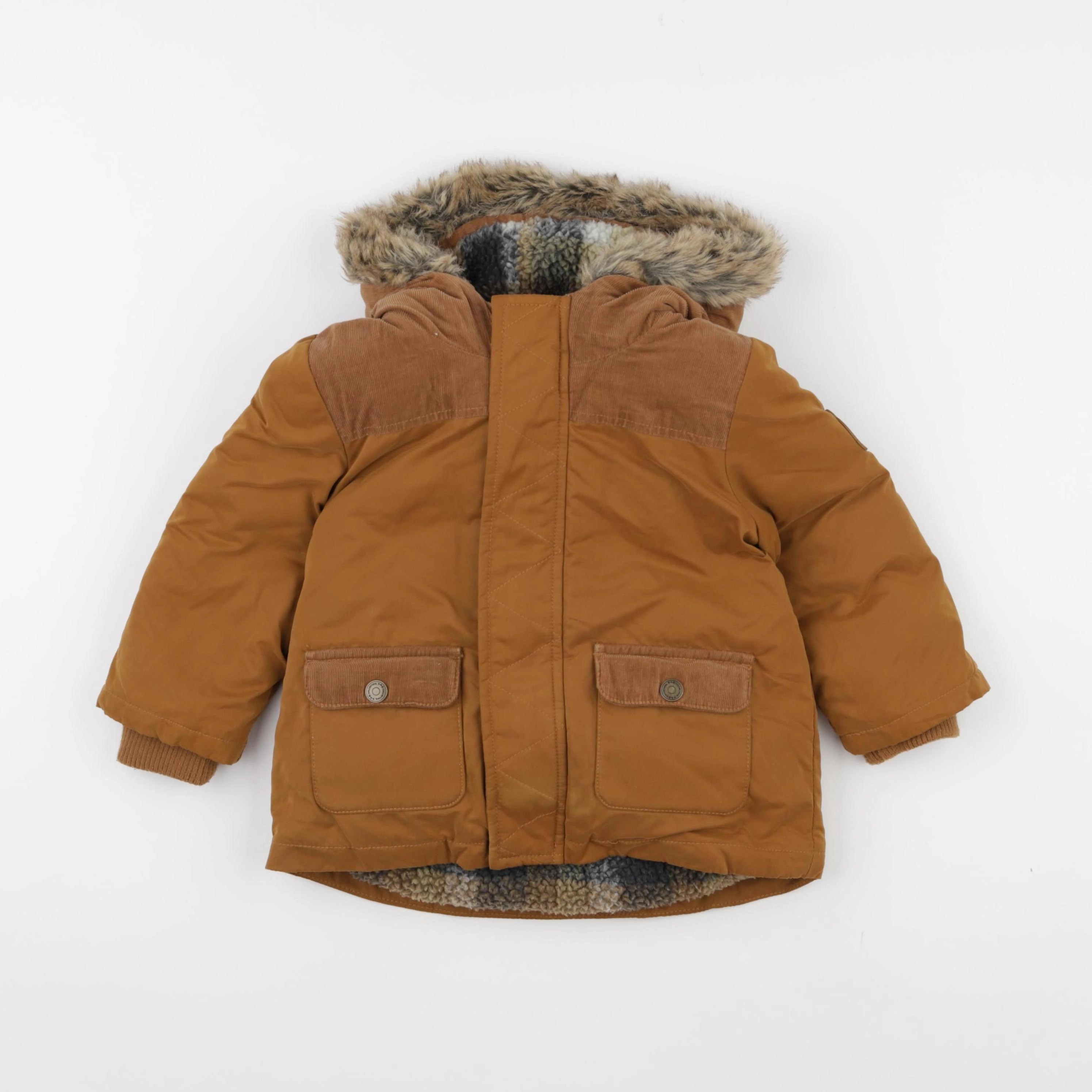 Tape à l'oeil - parka marron - 24 mois