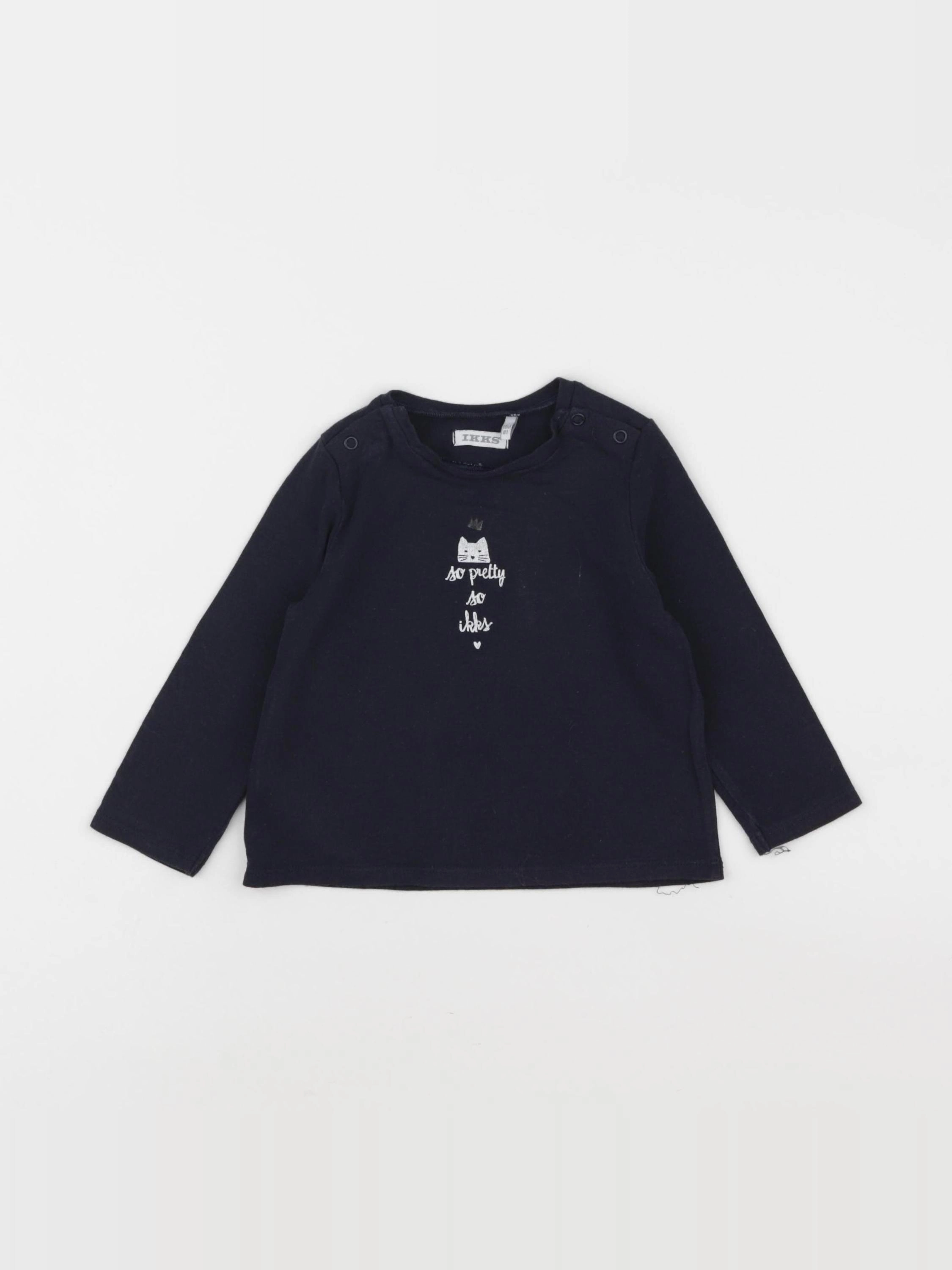 IKKS - tee-shirt bleu - 18 mois