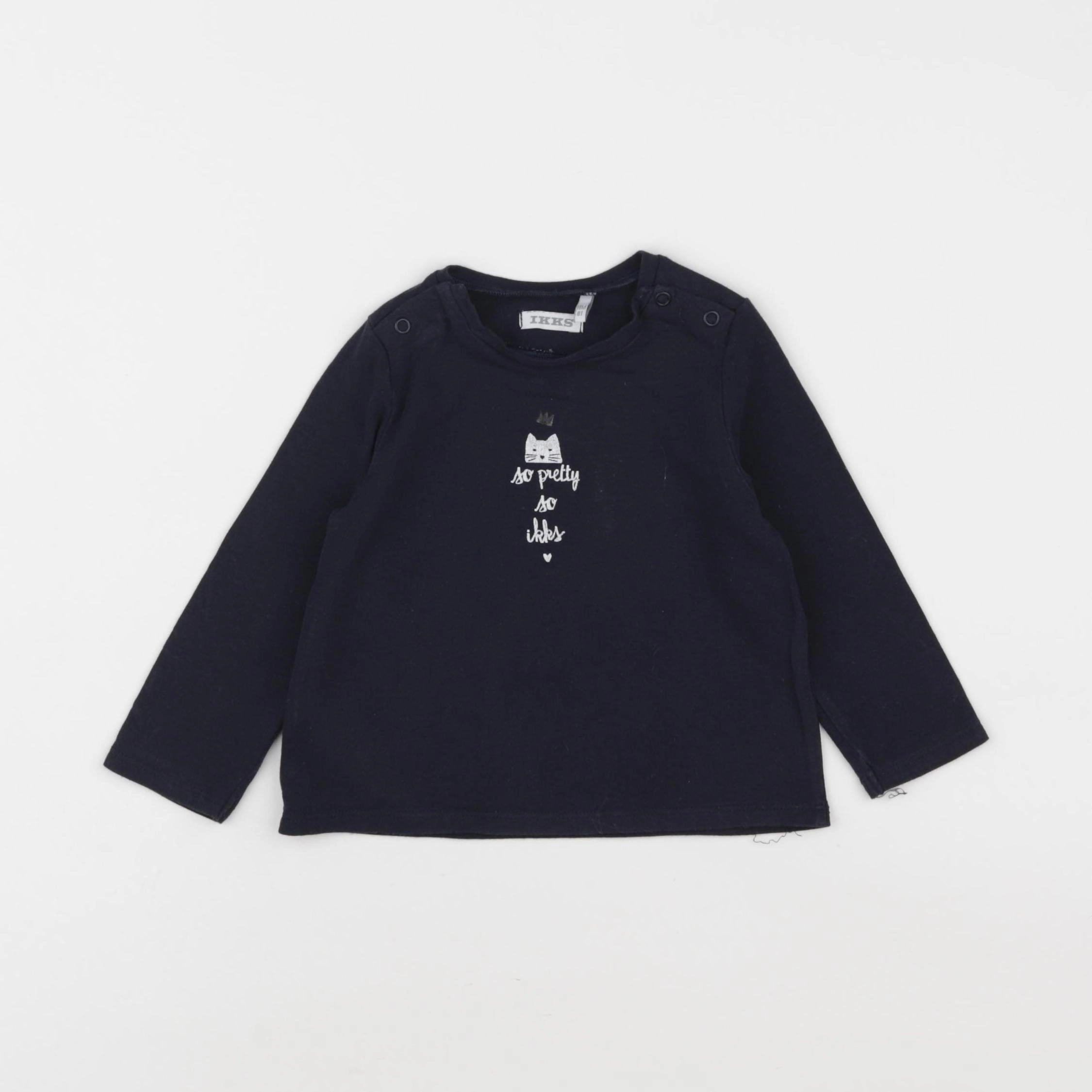 IKKS - tee-shirt bleu - 18 mois