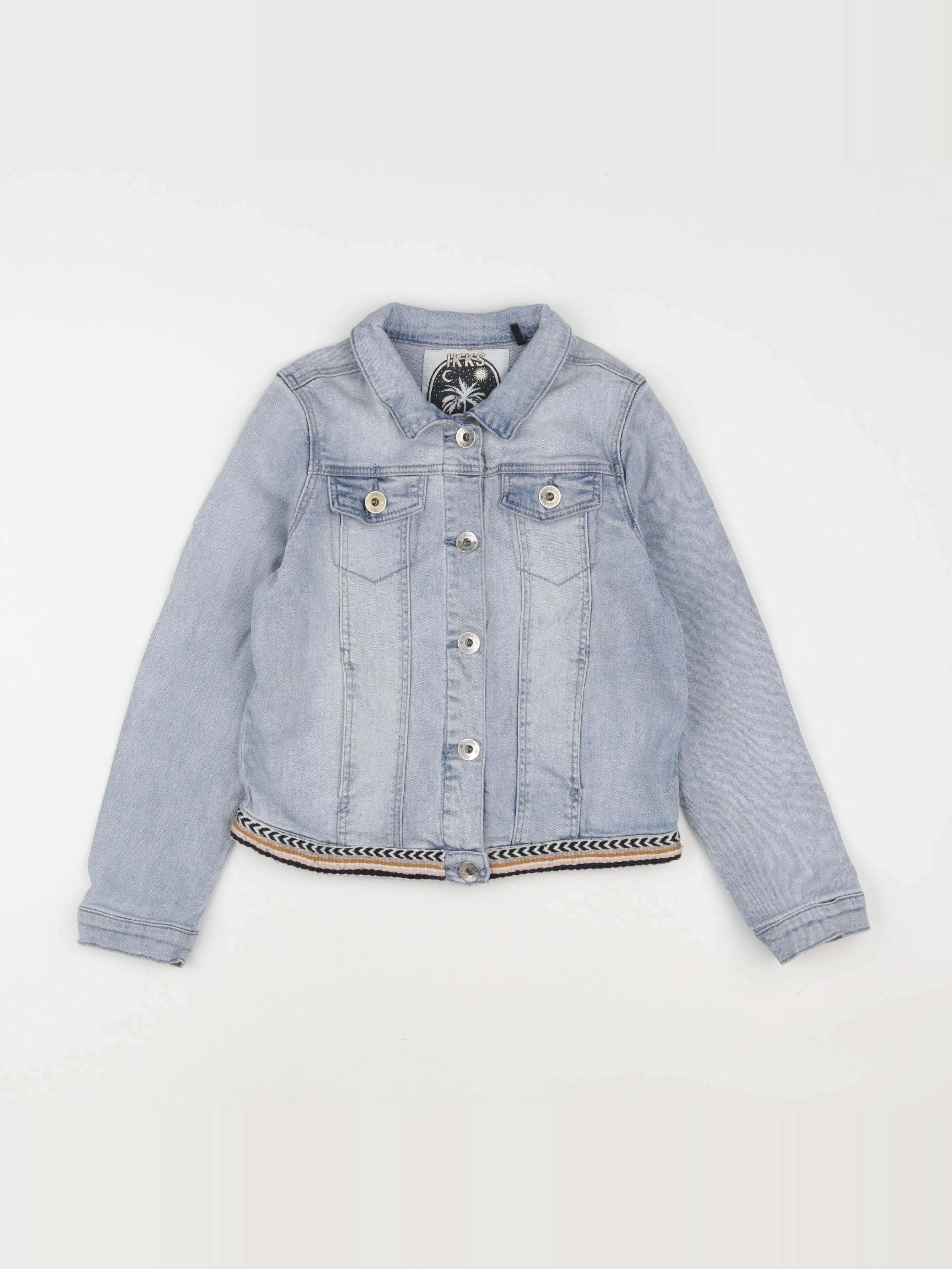 IKKS - veste imprimé au dos bleu - 8 ans