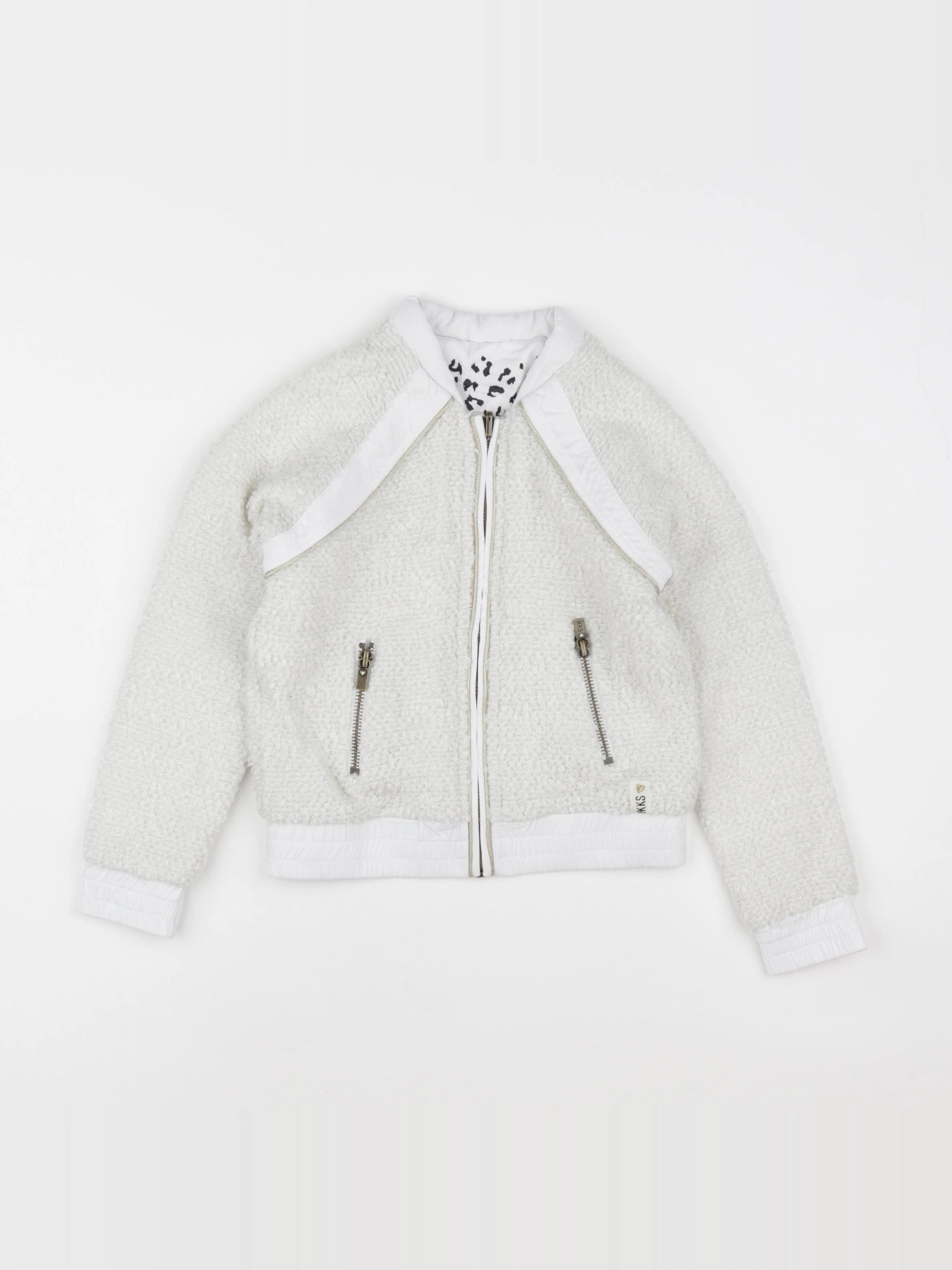 IKKS - veste réversible blanc - 6 ans