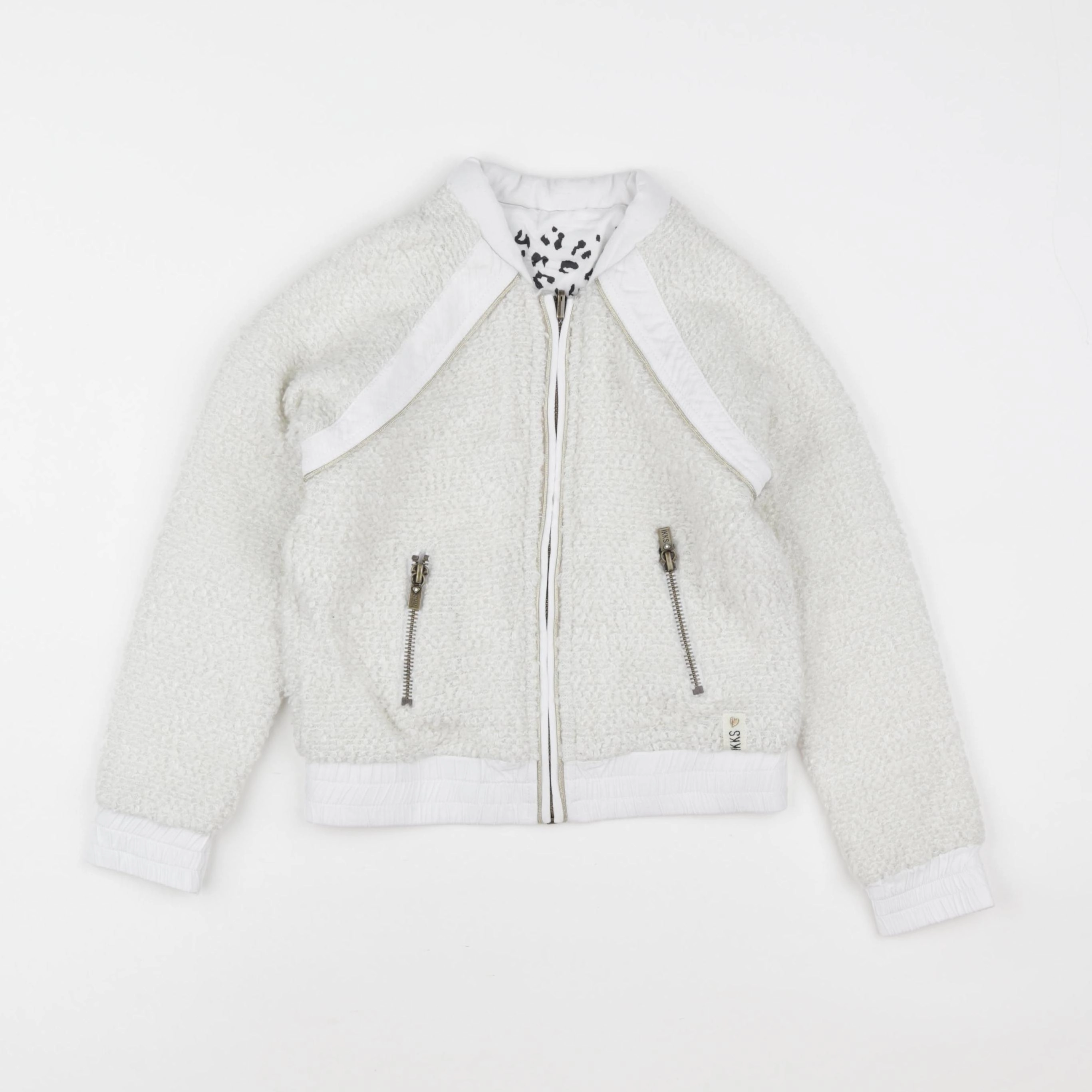 IKKS - veste réversible blanc - 6 ans