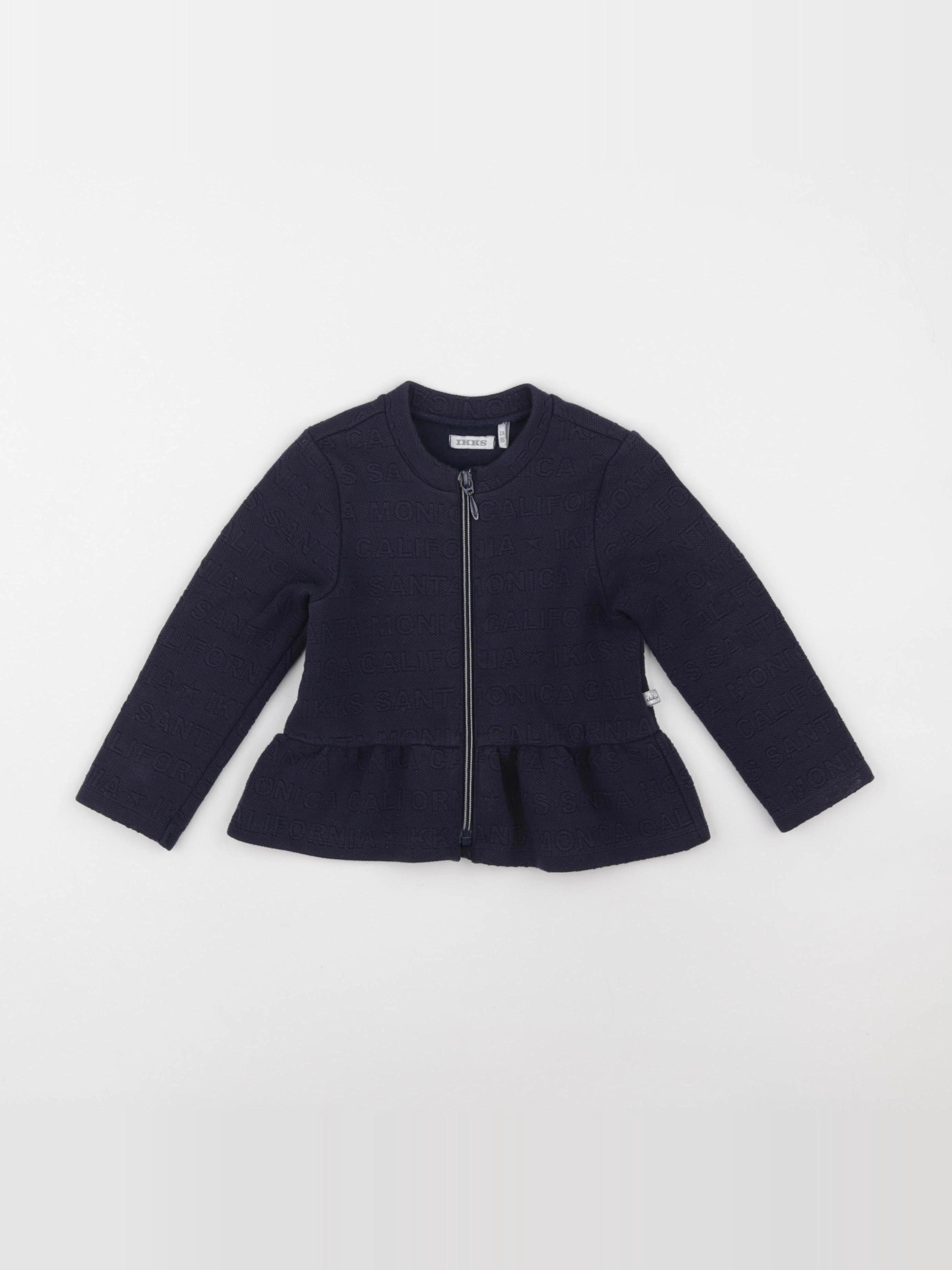 IKKS - sweat bleu - 2 ans