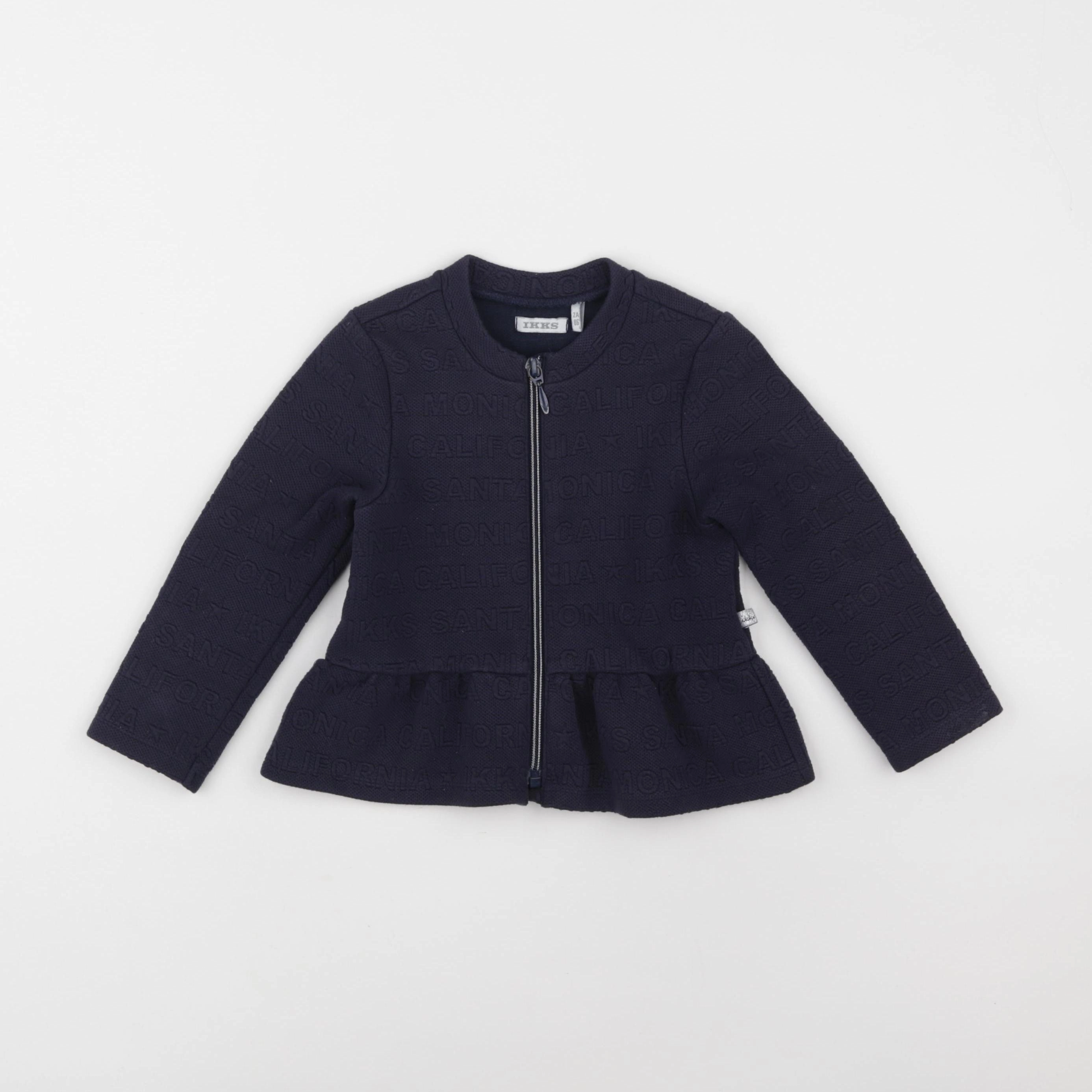 IKKS - sweat bleu - 2 ans