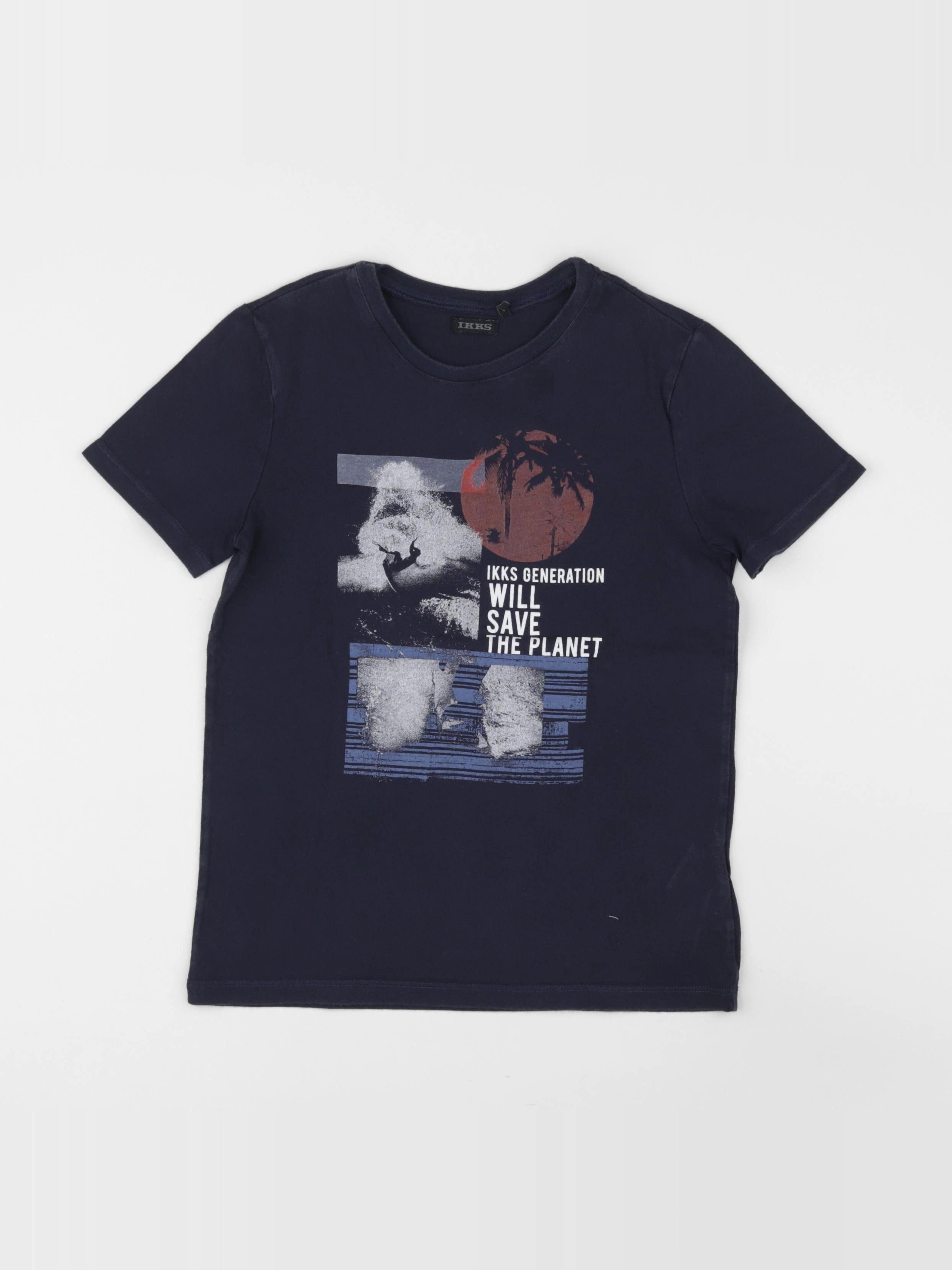IKKS - tee-shirt bleu - 8 ans