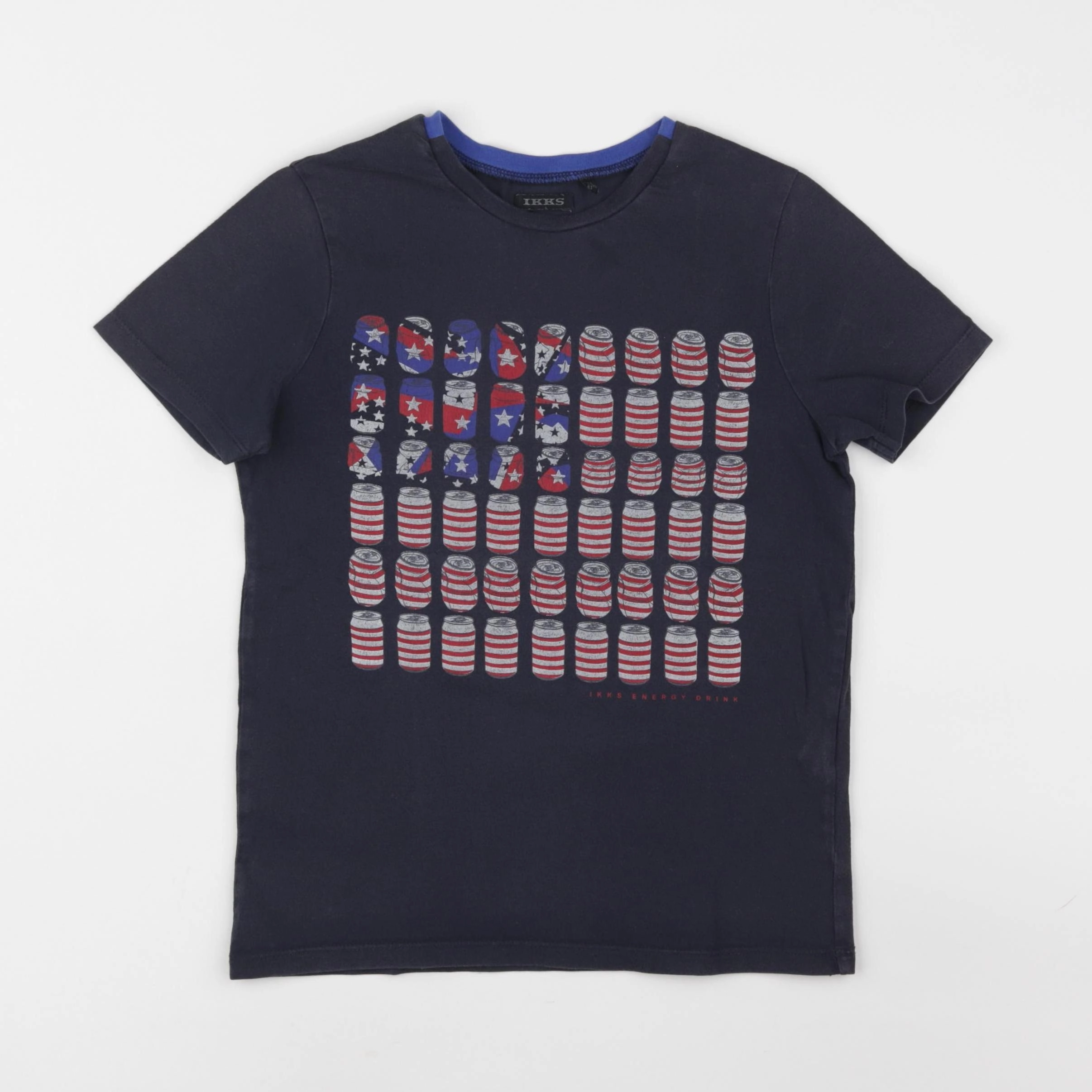 IKKS - tee-shirt bleu - 8 ans
