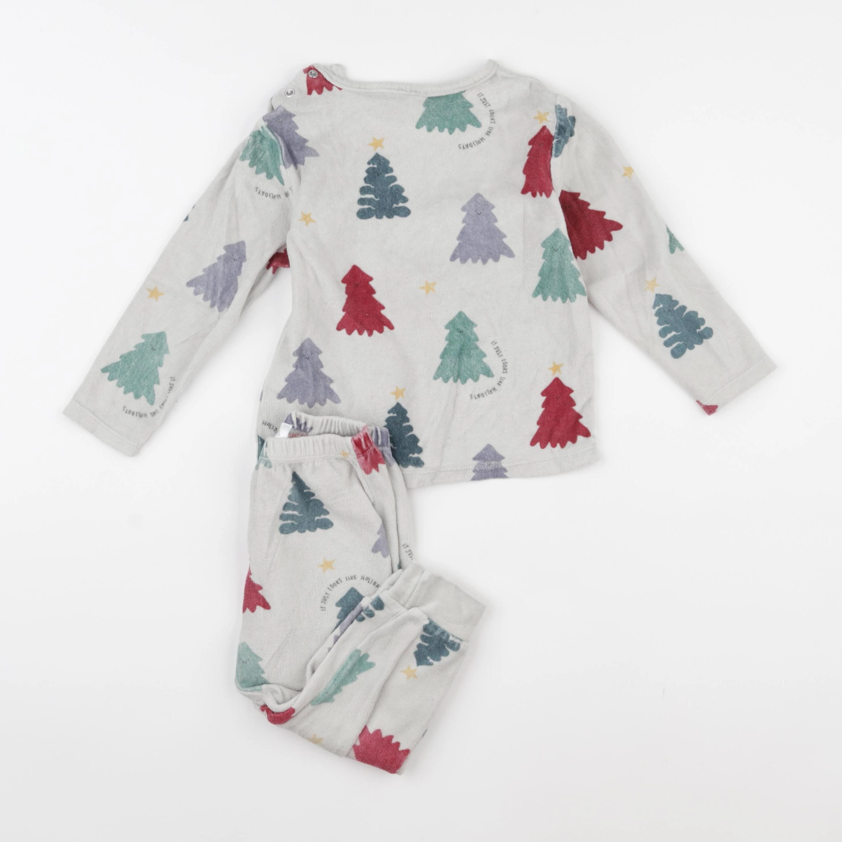 Zara - pyjama velours gris - 3 ans