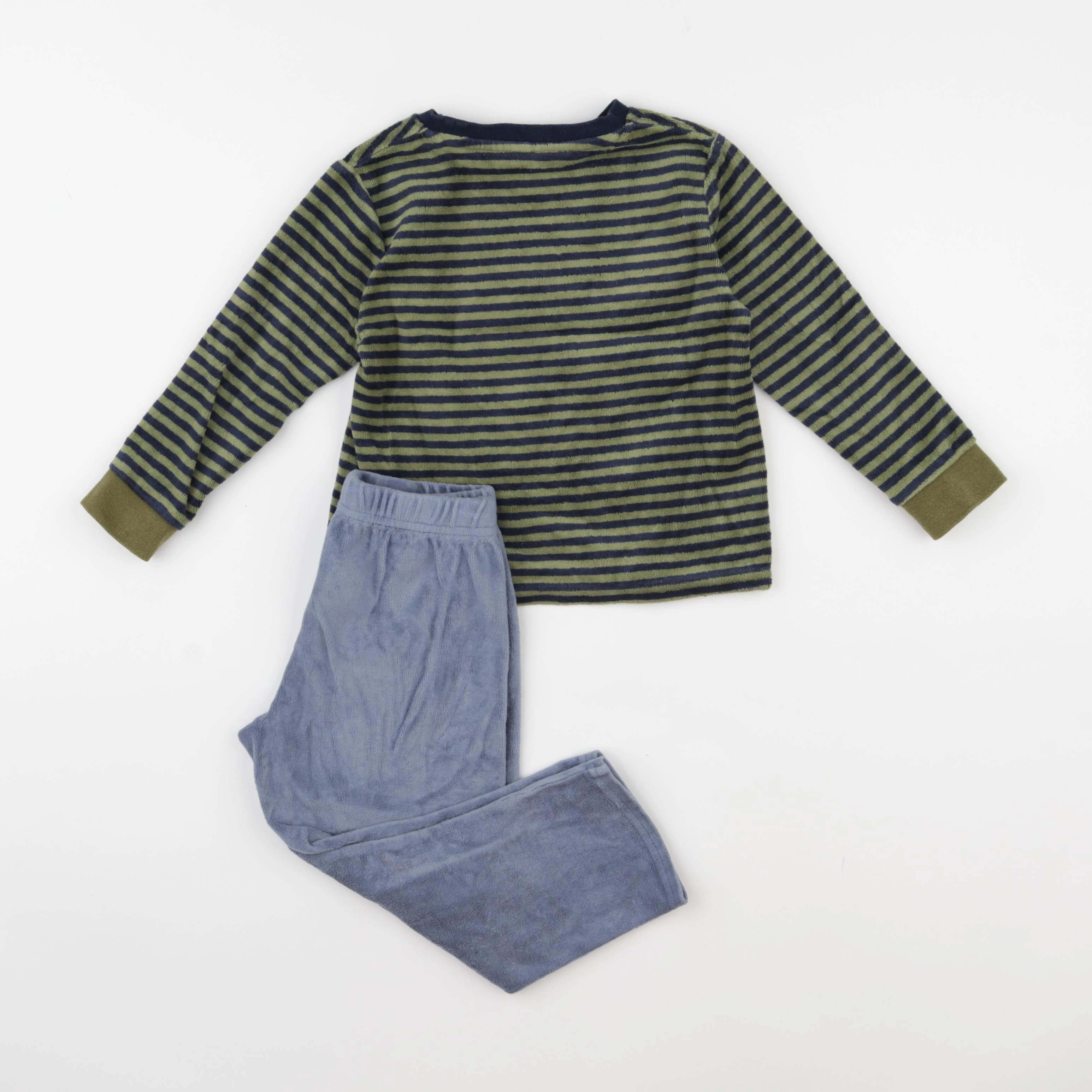 Vertbaudet - pyjama velours bleu - 3 ans