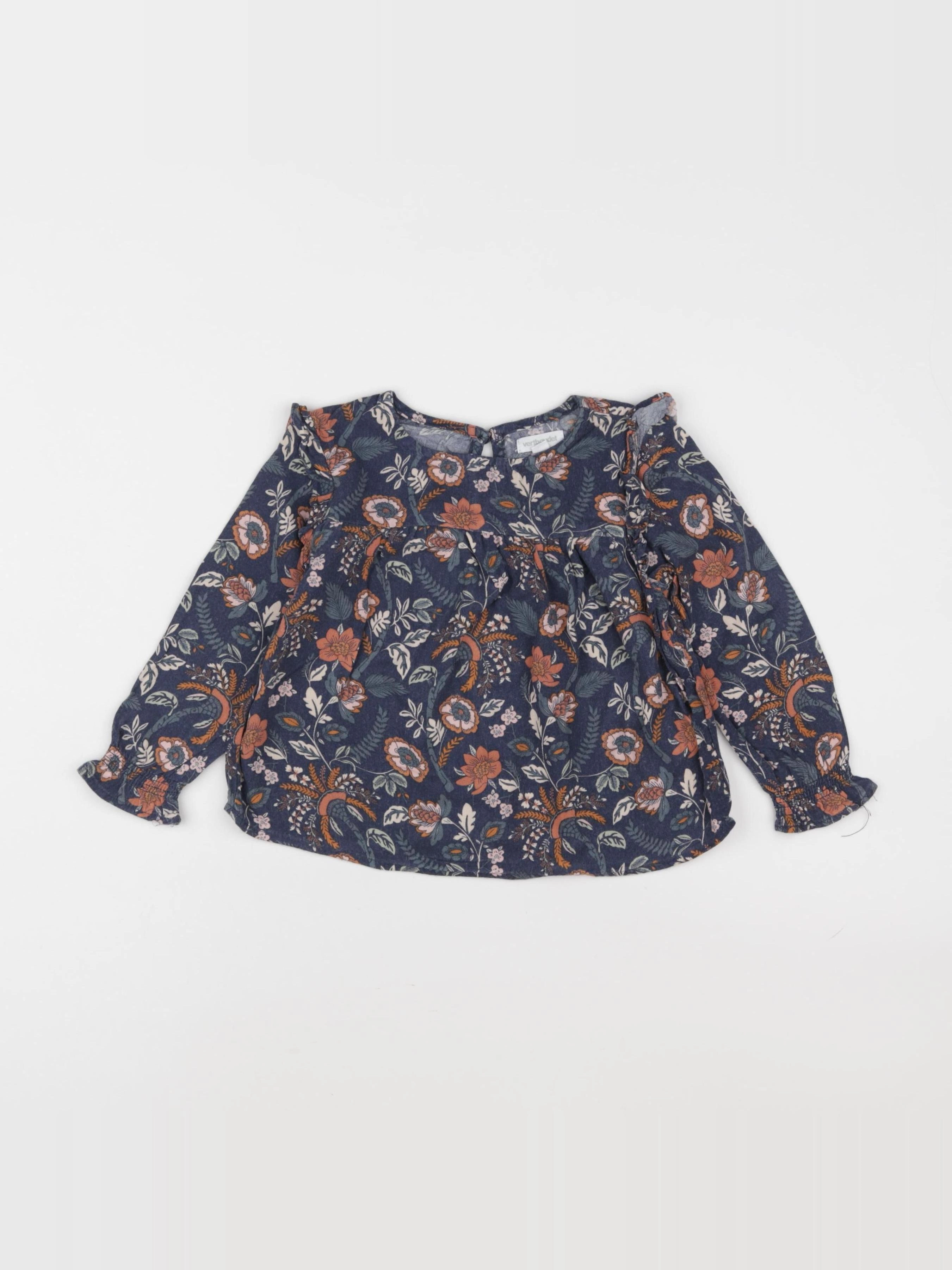 Vertbaudet - blouse bleu - 3 ans