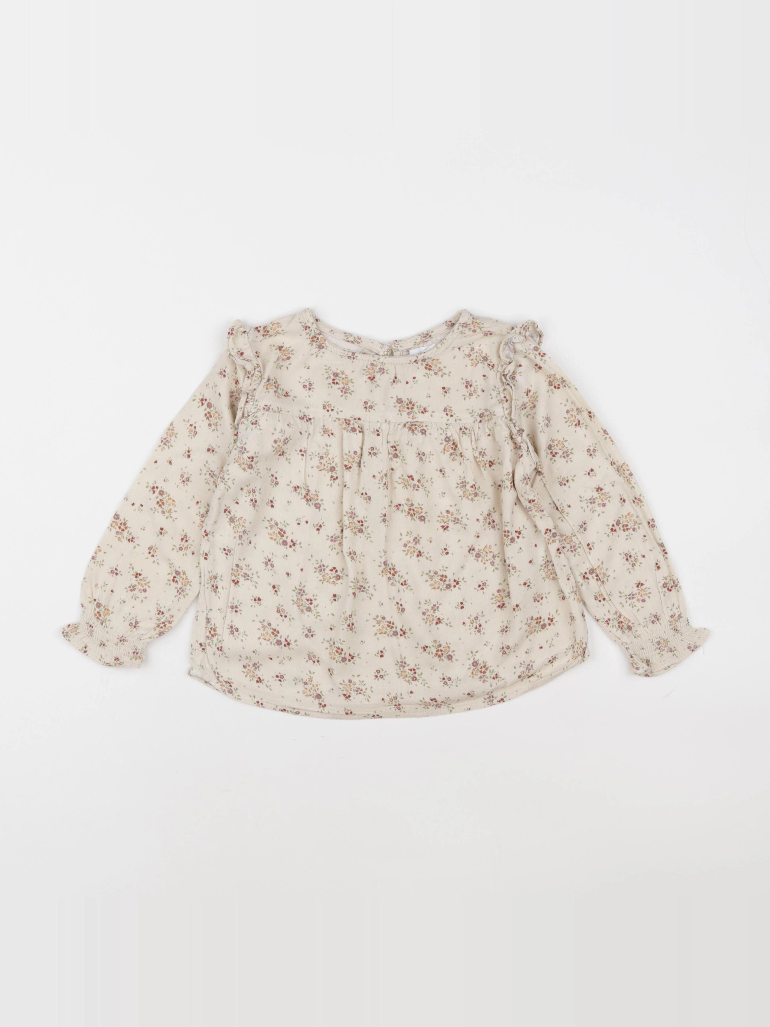 Vertbaudet - blouse beige - 3 ans