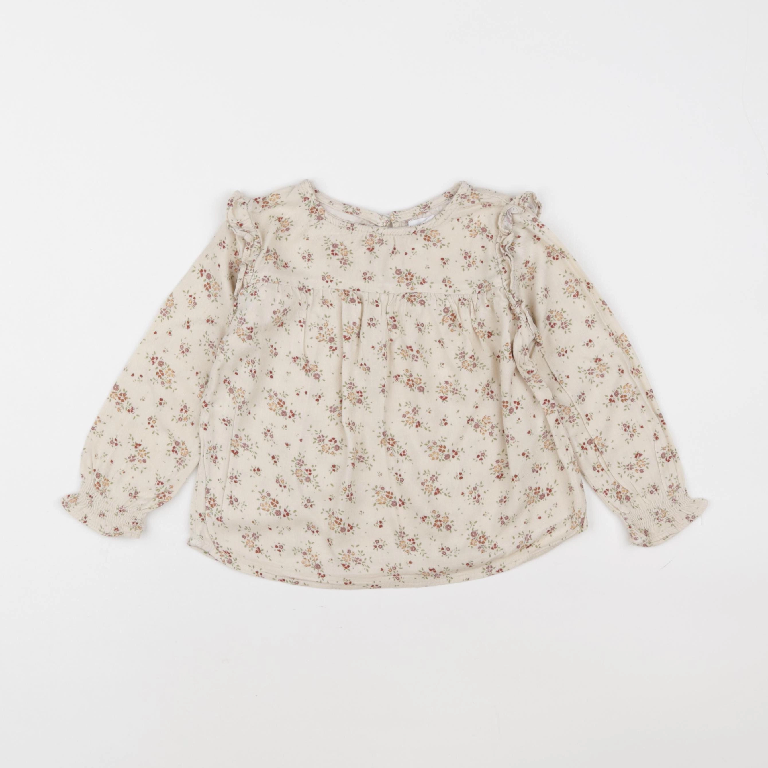 Vertbaudet - blouse beige - 3 ans