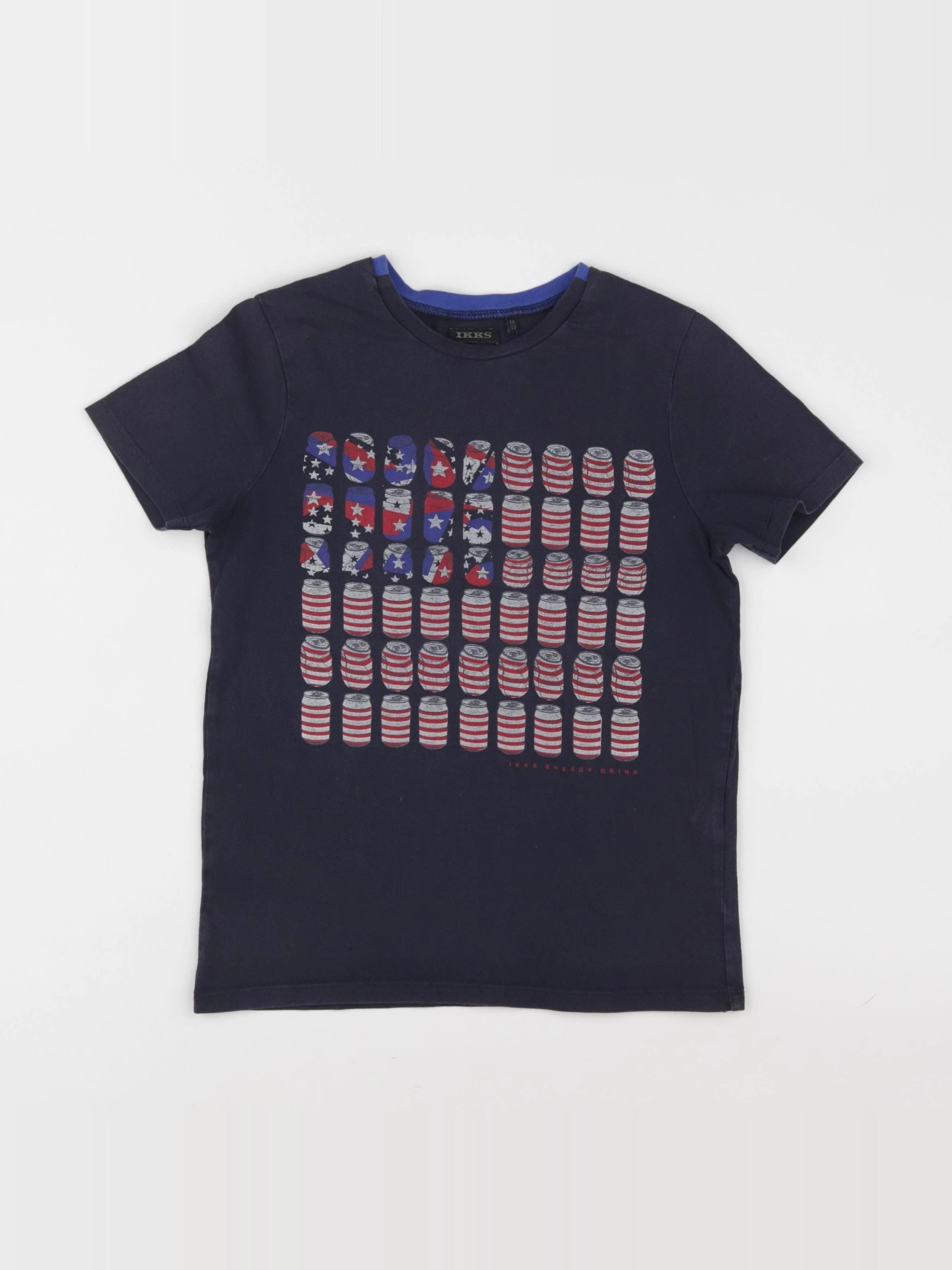 IKKS - tee-shirt bleu - 8 ans