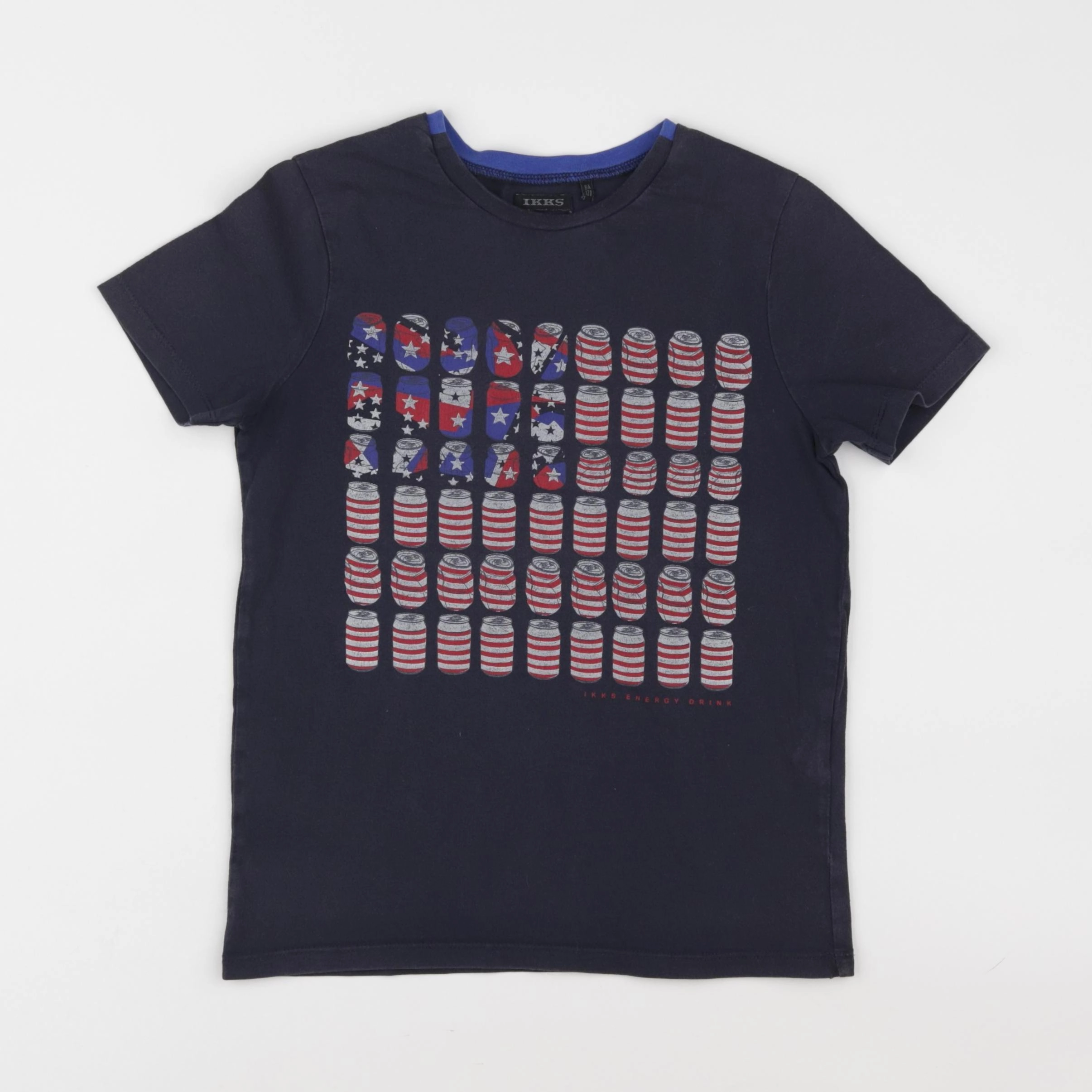 IKKS - tee-shirt bleu - 8 ans