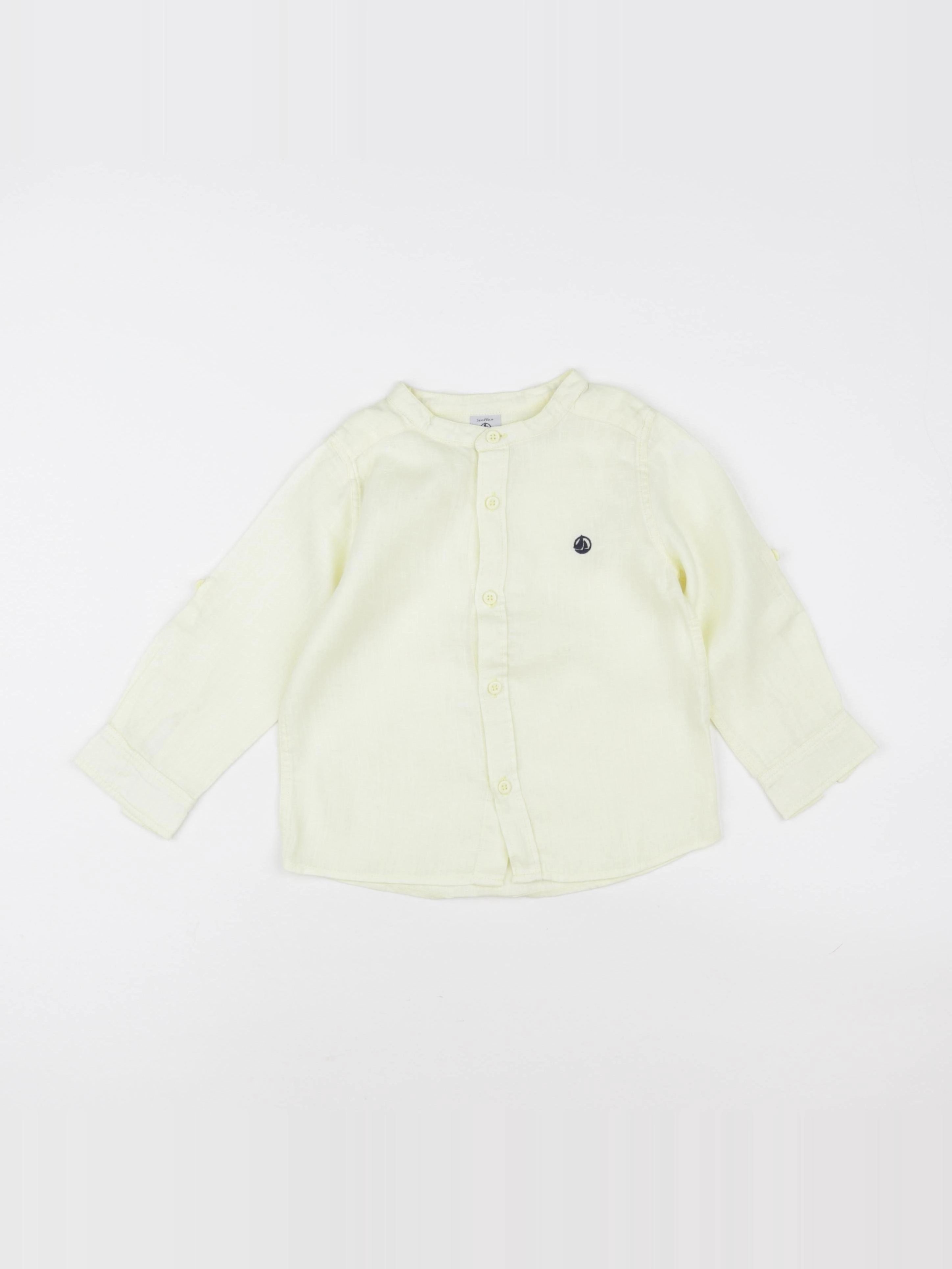 Petit Bateau - chemise jaune - 3 ans