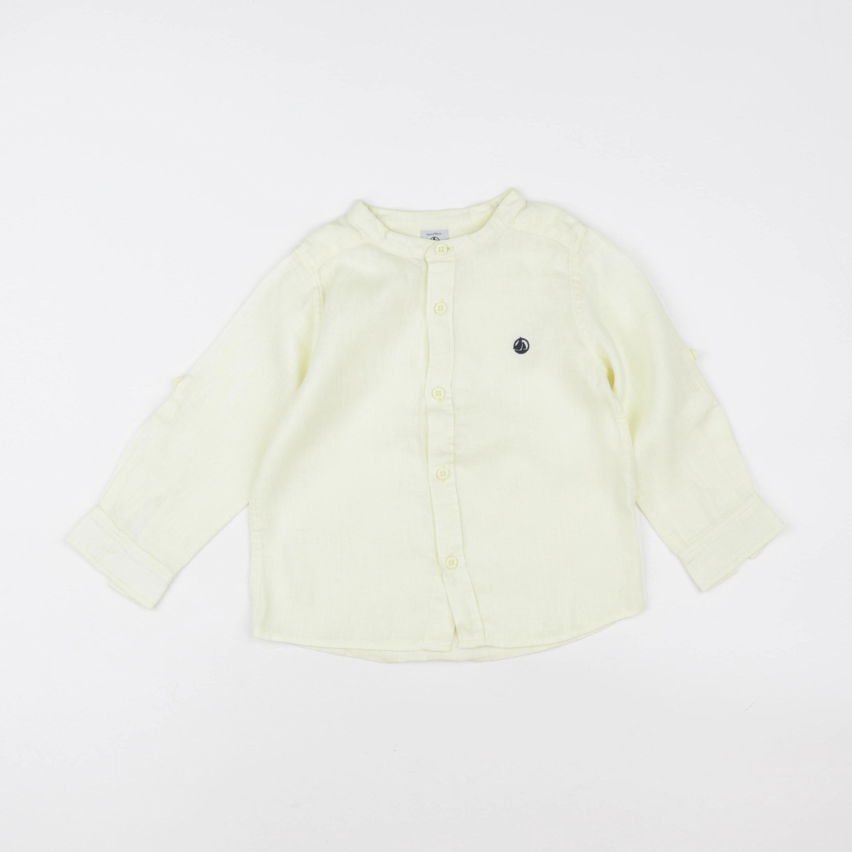 Petit Bateau - chemise jaune - 3 ans