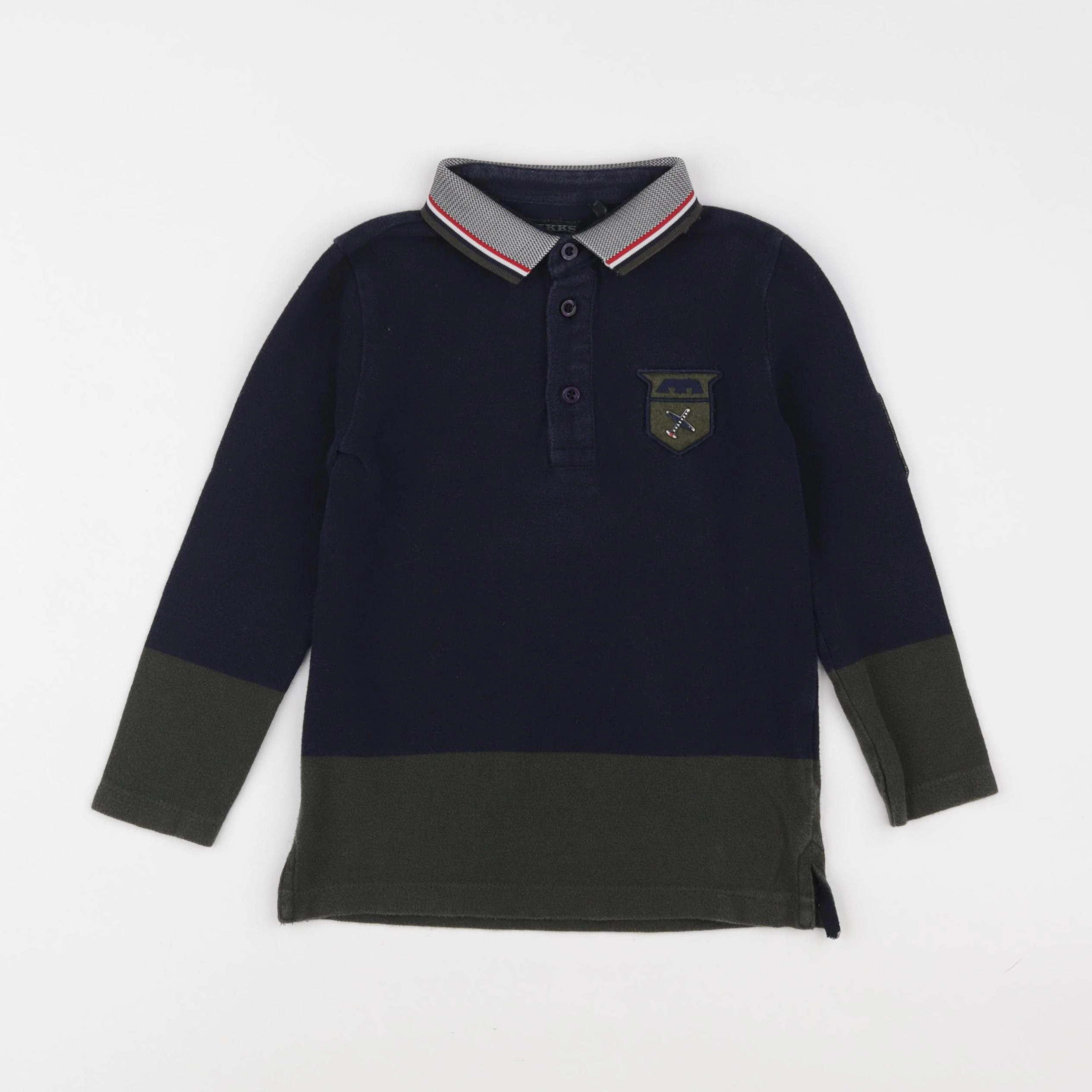 IKKS - polo imprimé au dos bleu - 4 ans