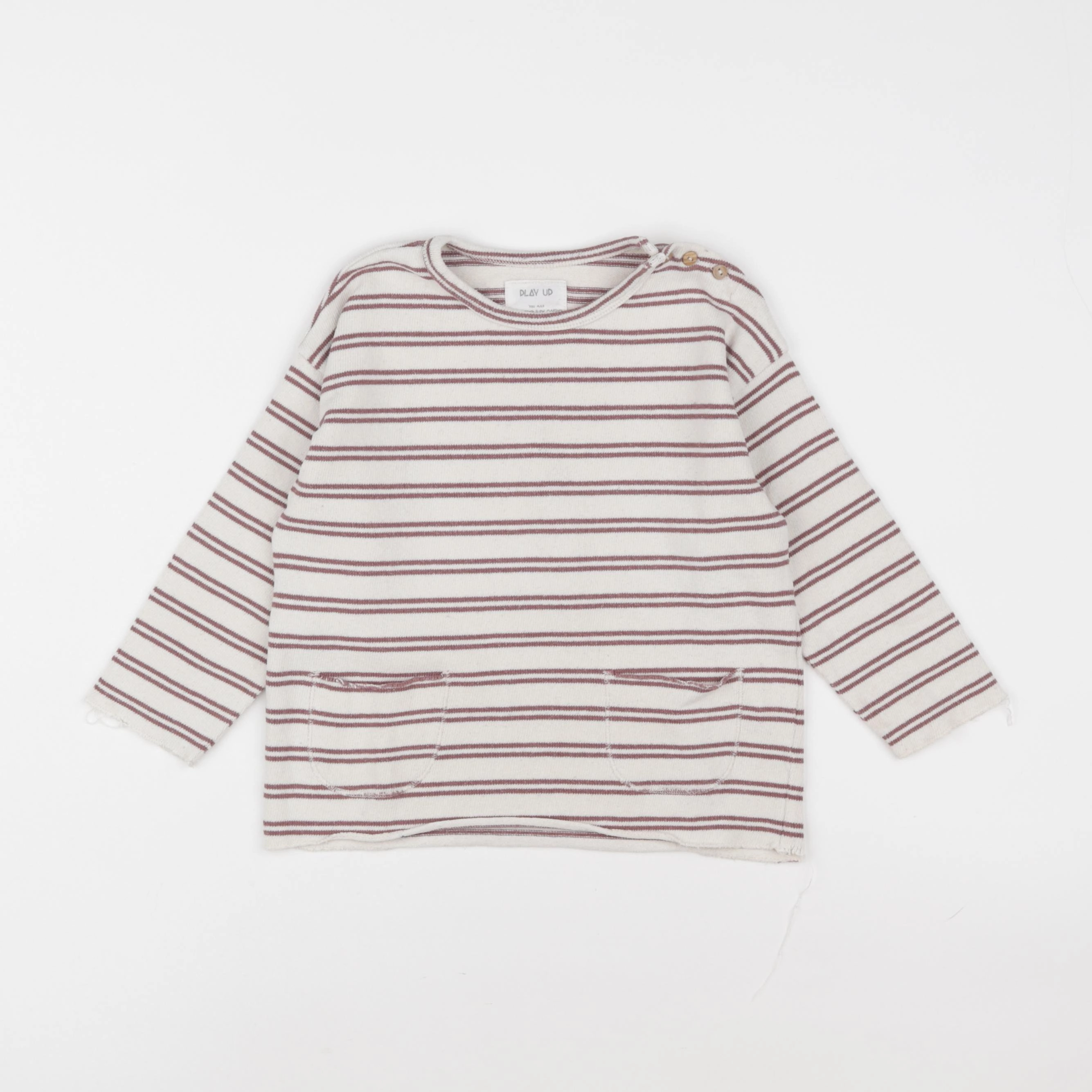 Play Up - tee-shirt blanc, rouge - 24 mois