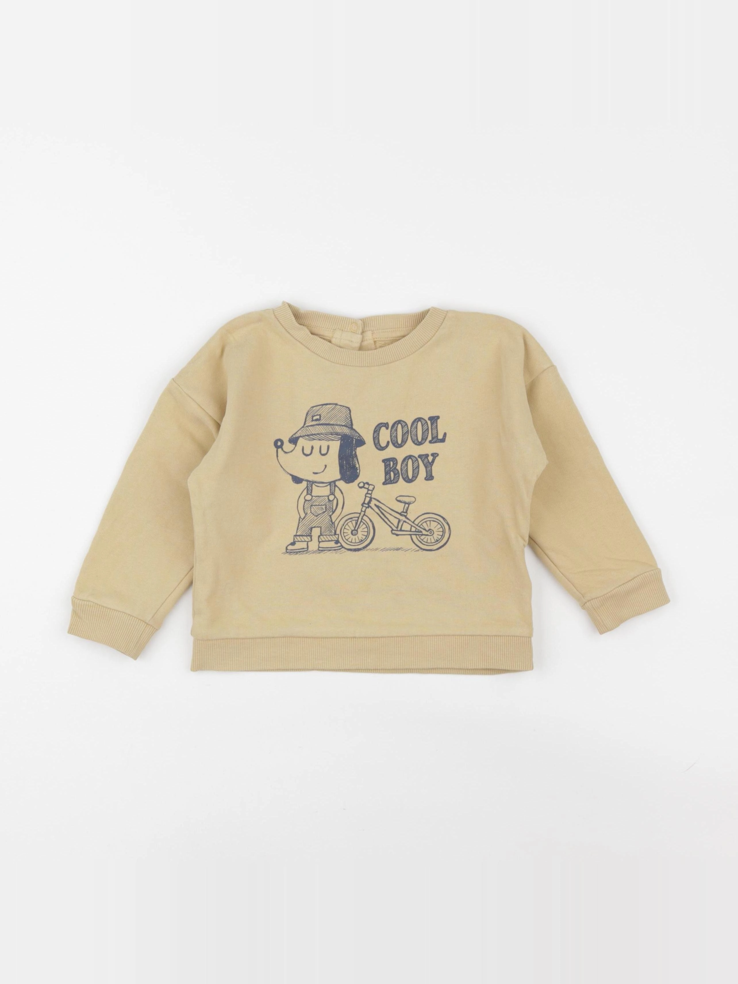 Vertbaudet - sweat jaune - 24 mois