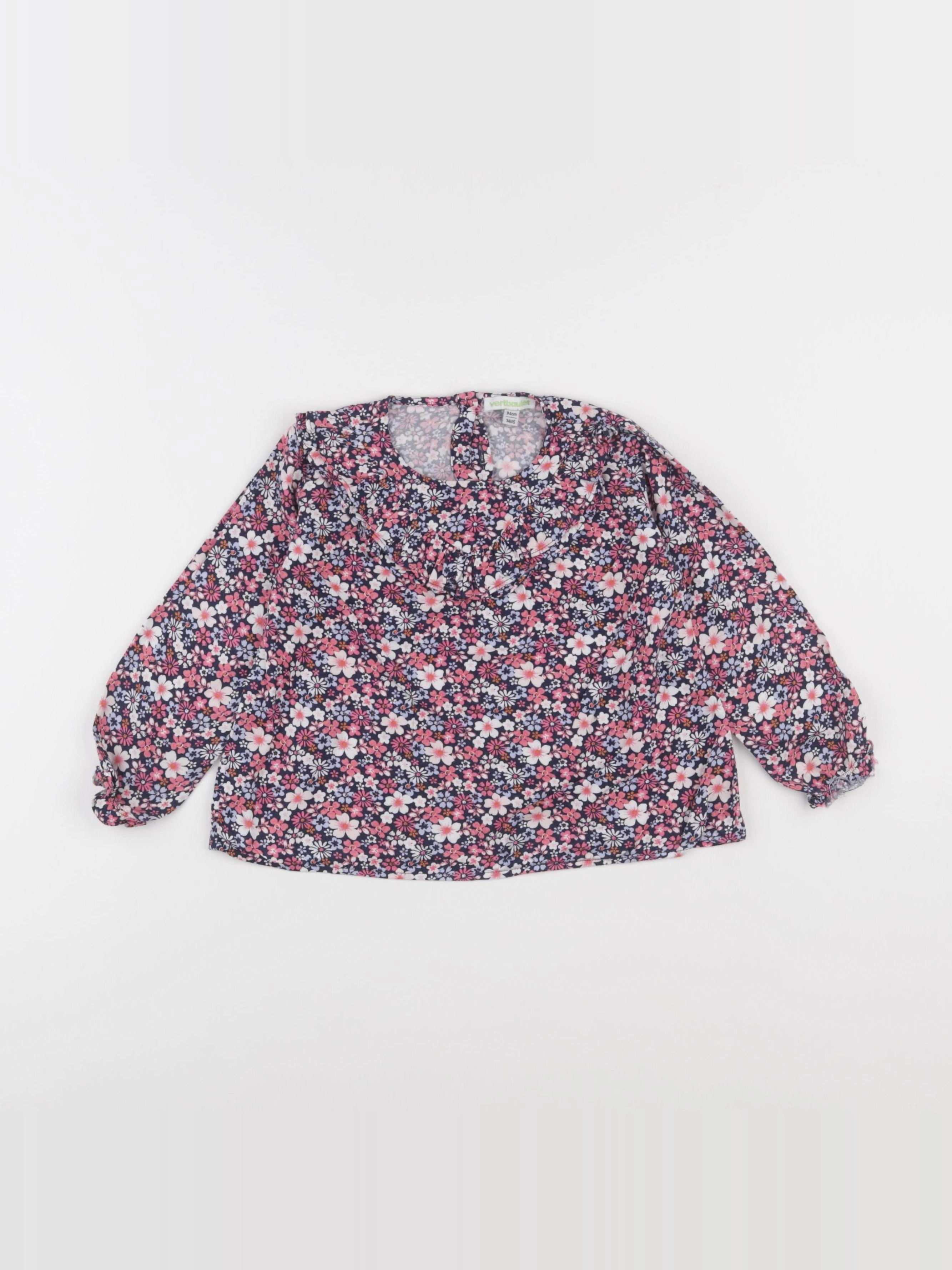 Vertbaudet - blouse bleu - 3 ans