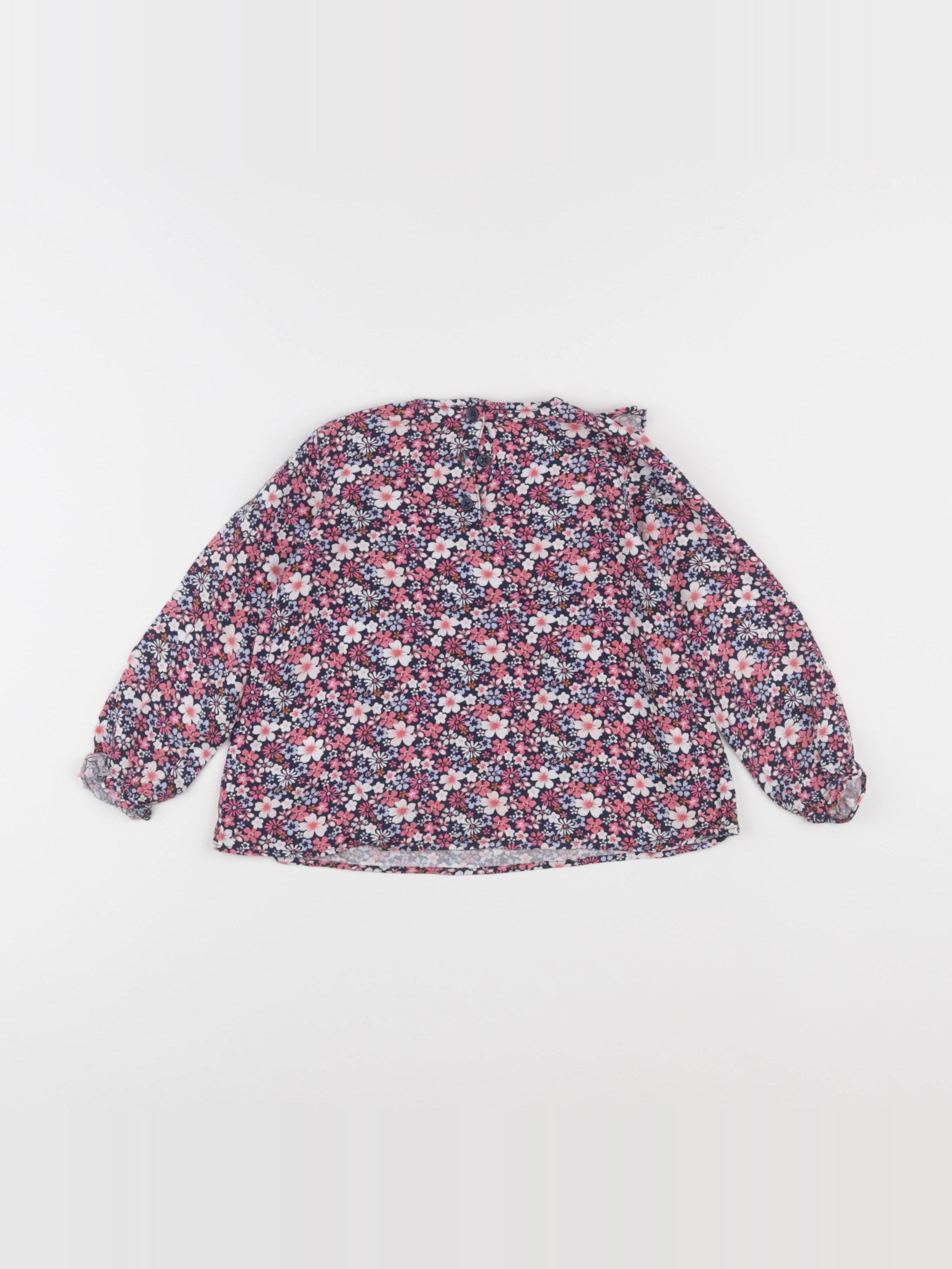 Vertbaudet - blouse bleu - 3 ans