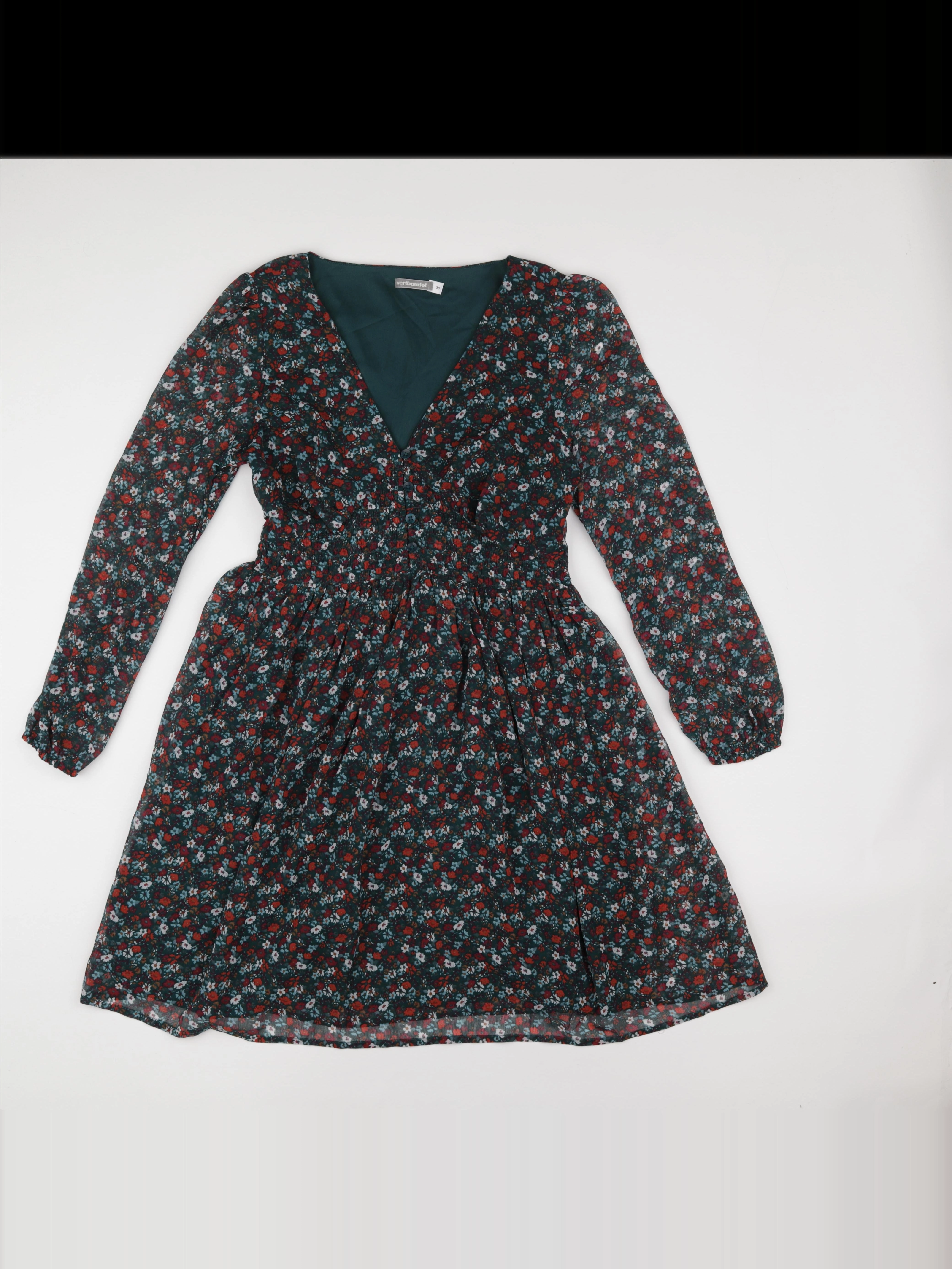 Vertbaudet - robe grossesse vert - 36