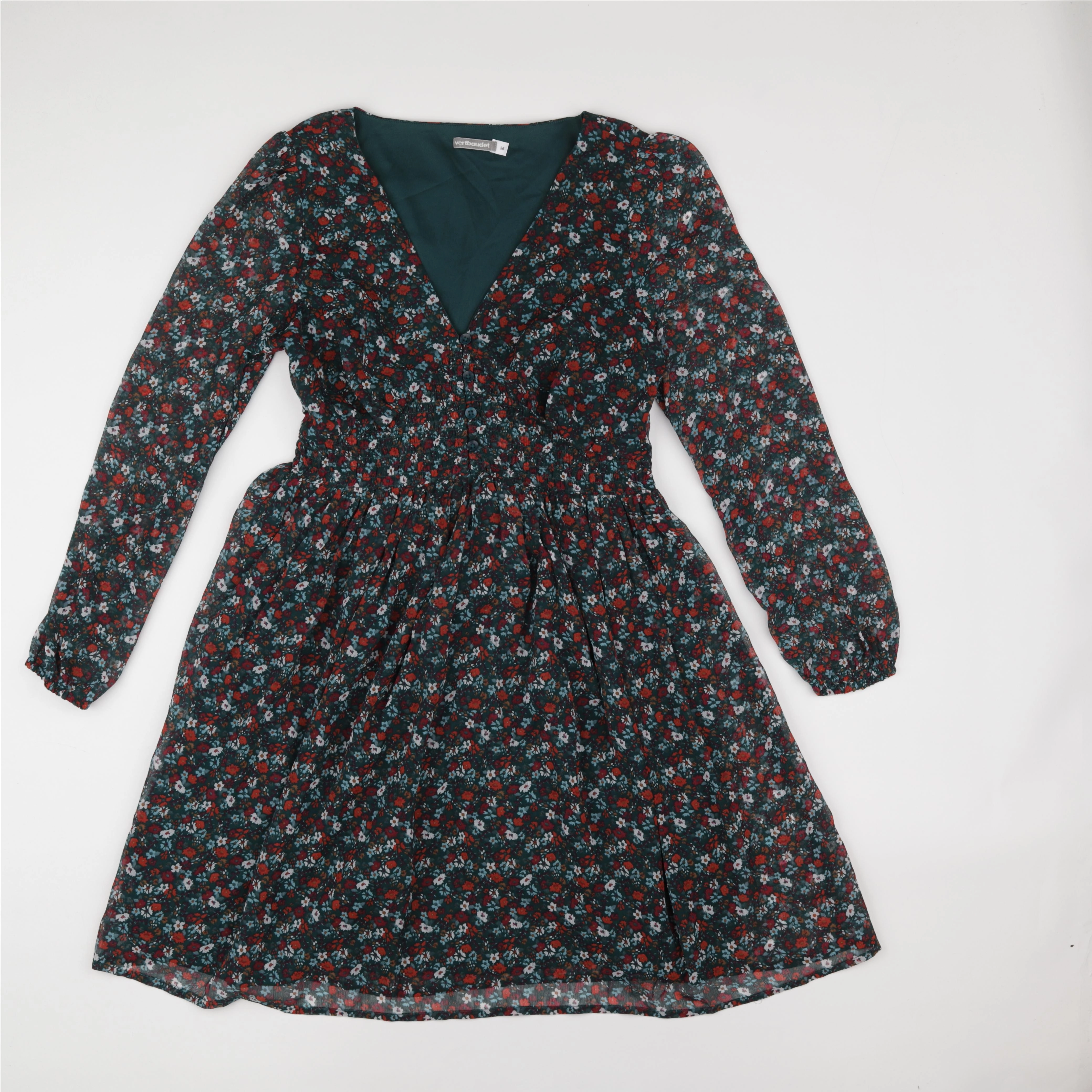 Vertbaudet - robe grossesse vert - 36