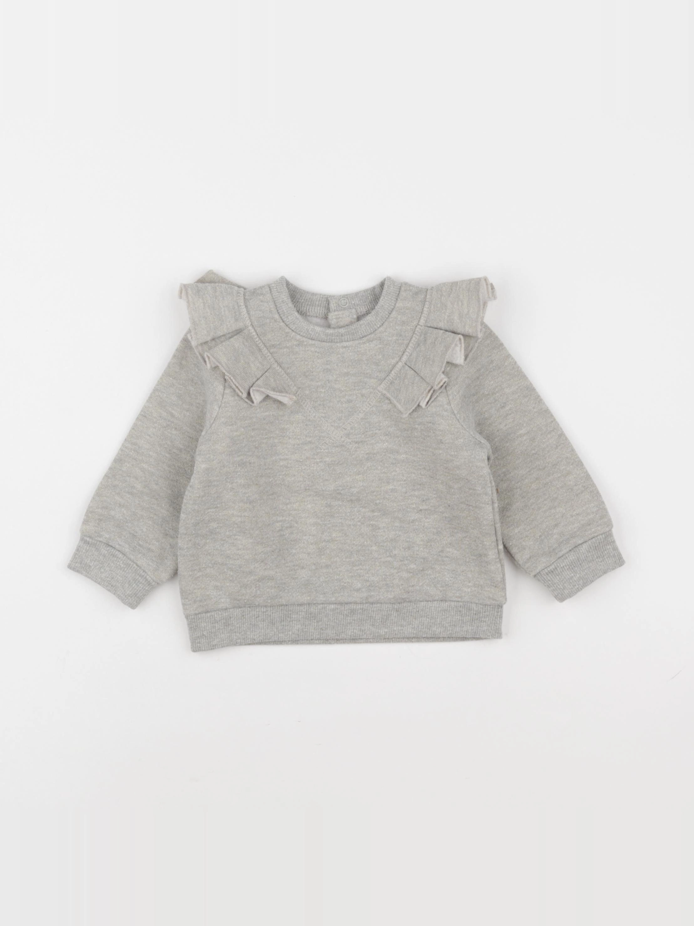 Boutchou - sweat gris, or - 9 mois