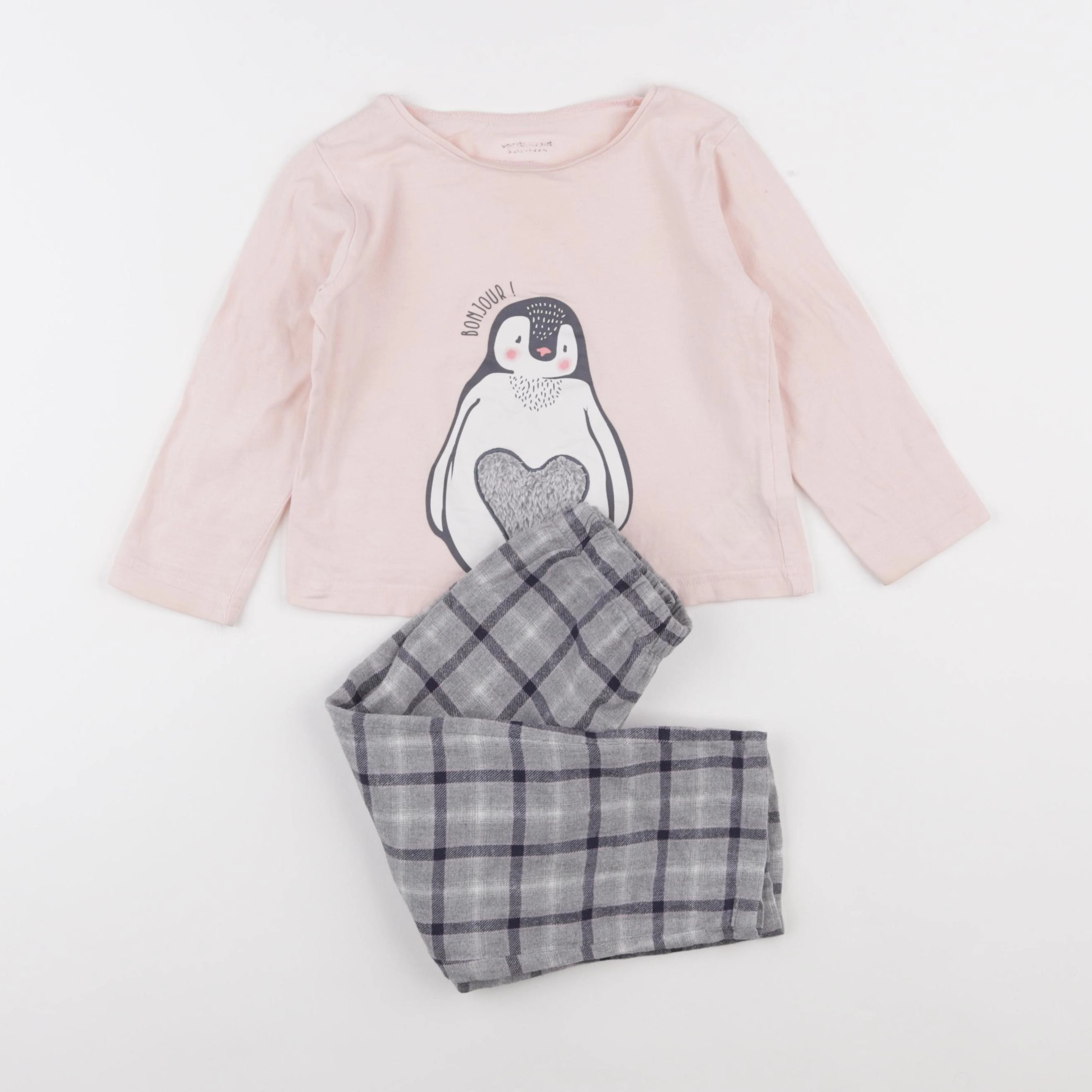 Vertbaudet - pyjama coton rose - 3 ans