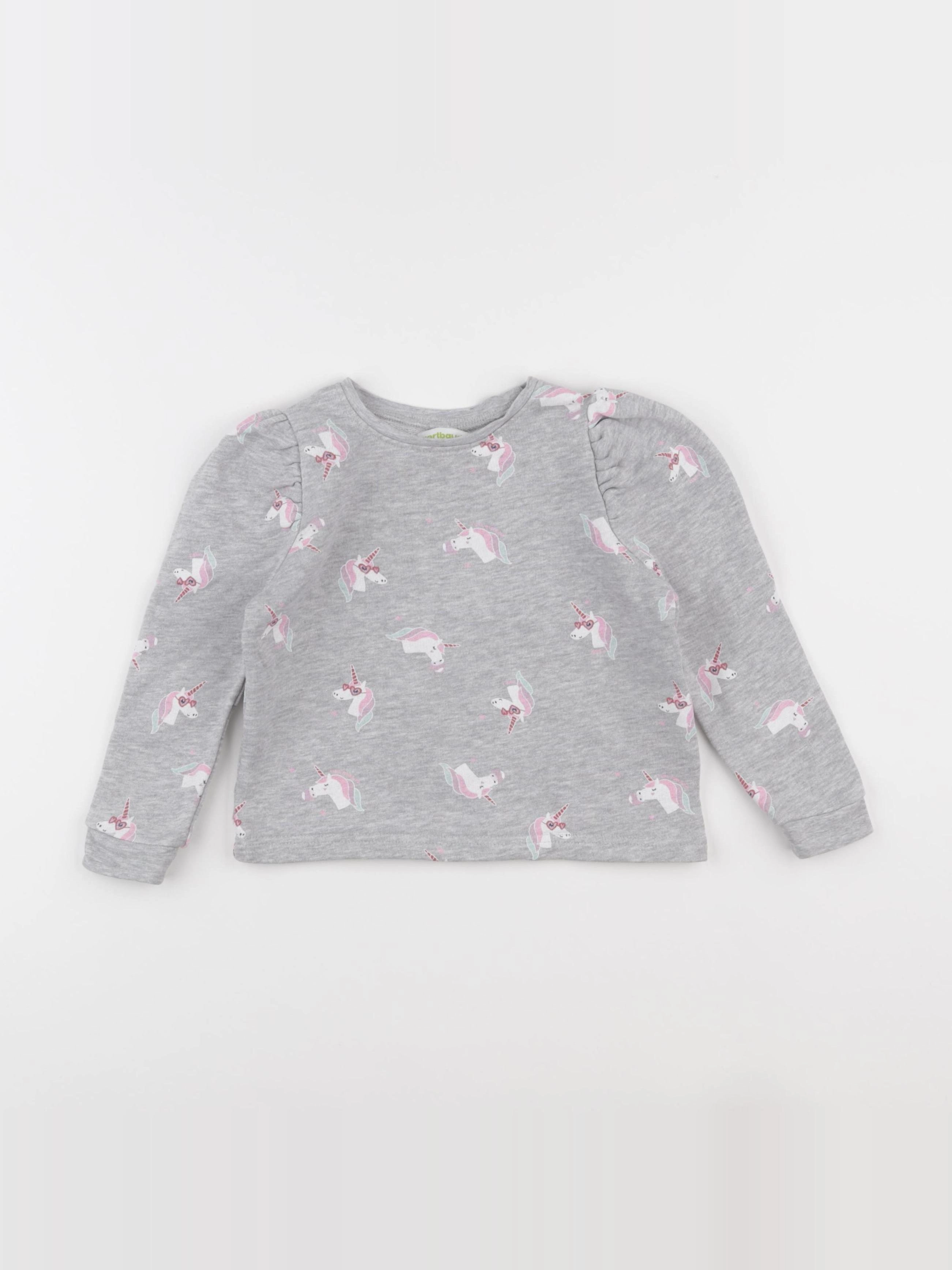 Vertbaudet - sweat gris - 3 ans