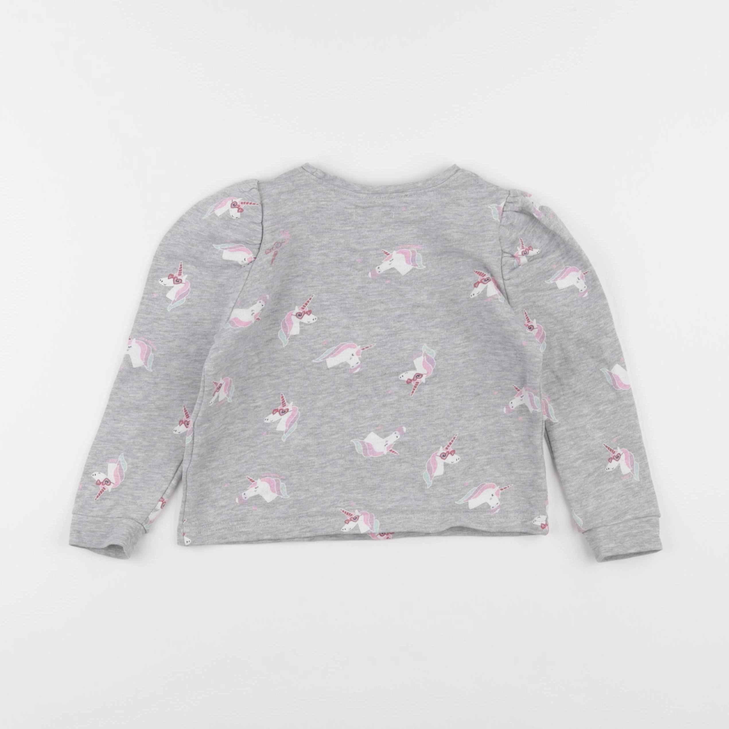 Vertbaudet - sweat gris - 3 ans