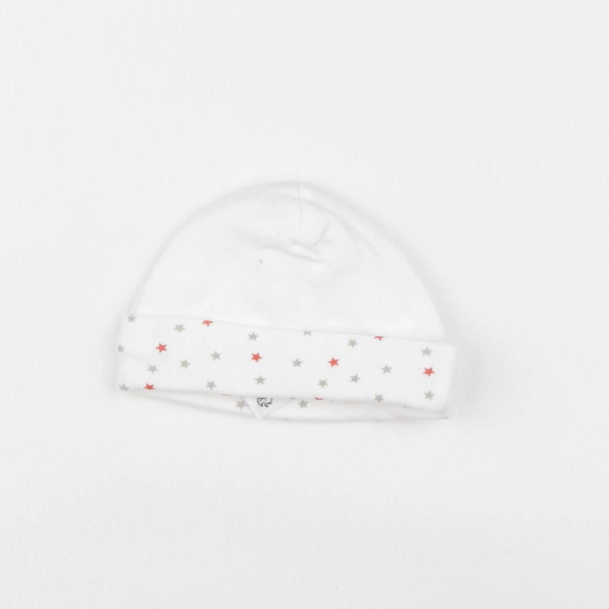 Vertbaudet - bonnet de naissance blanc - 12 mois