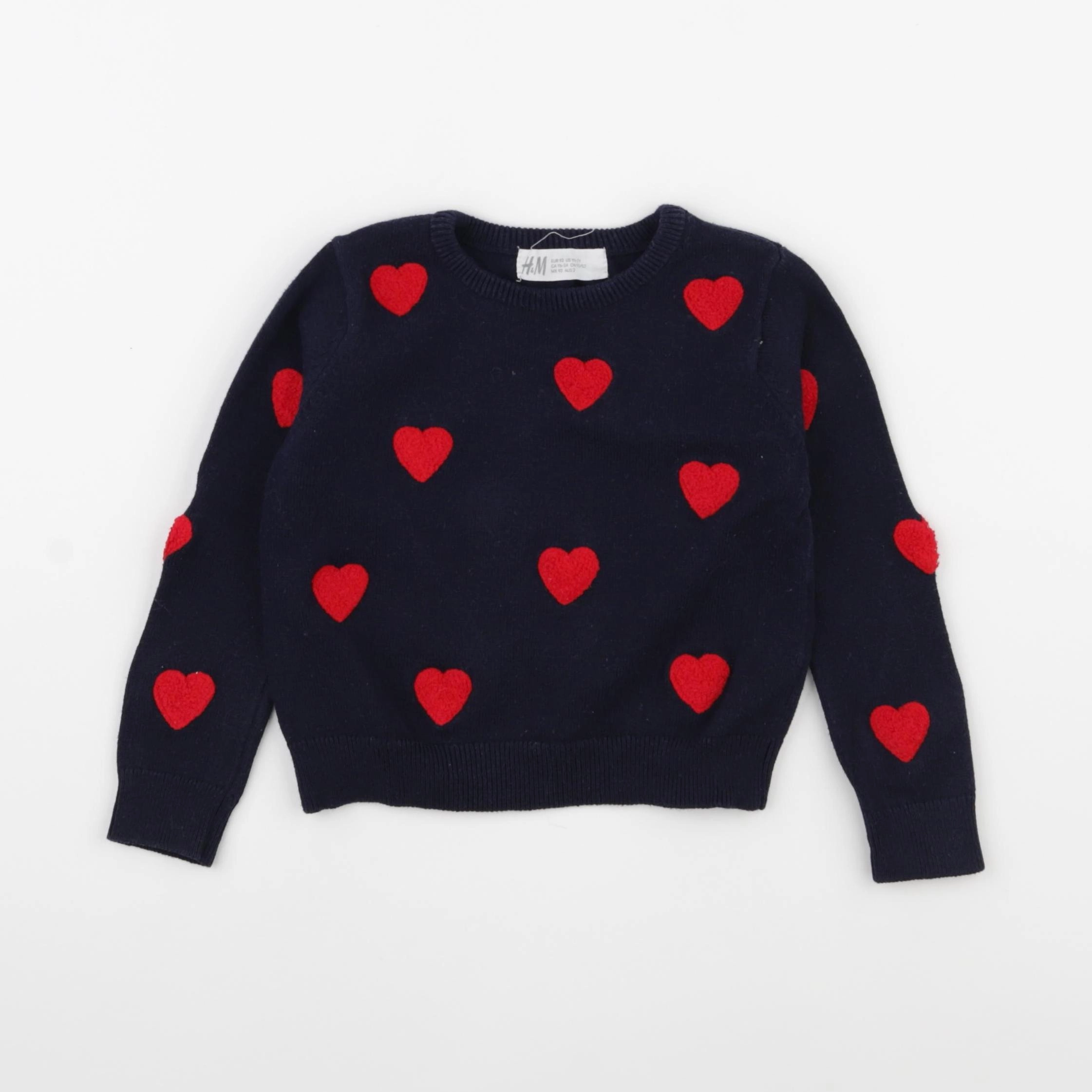 H&M - pull bleu - 18/24 mois