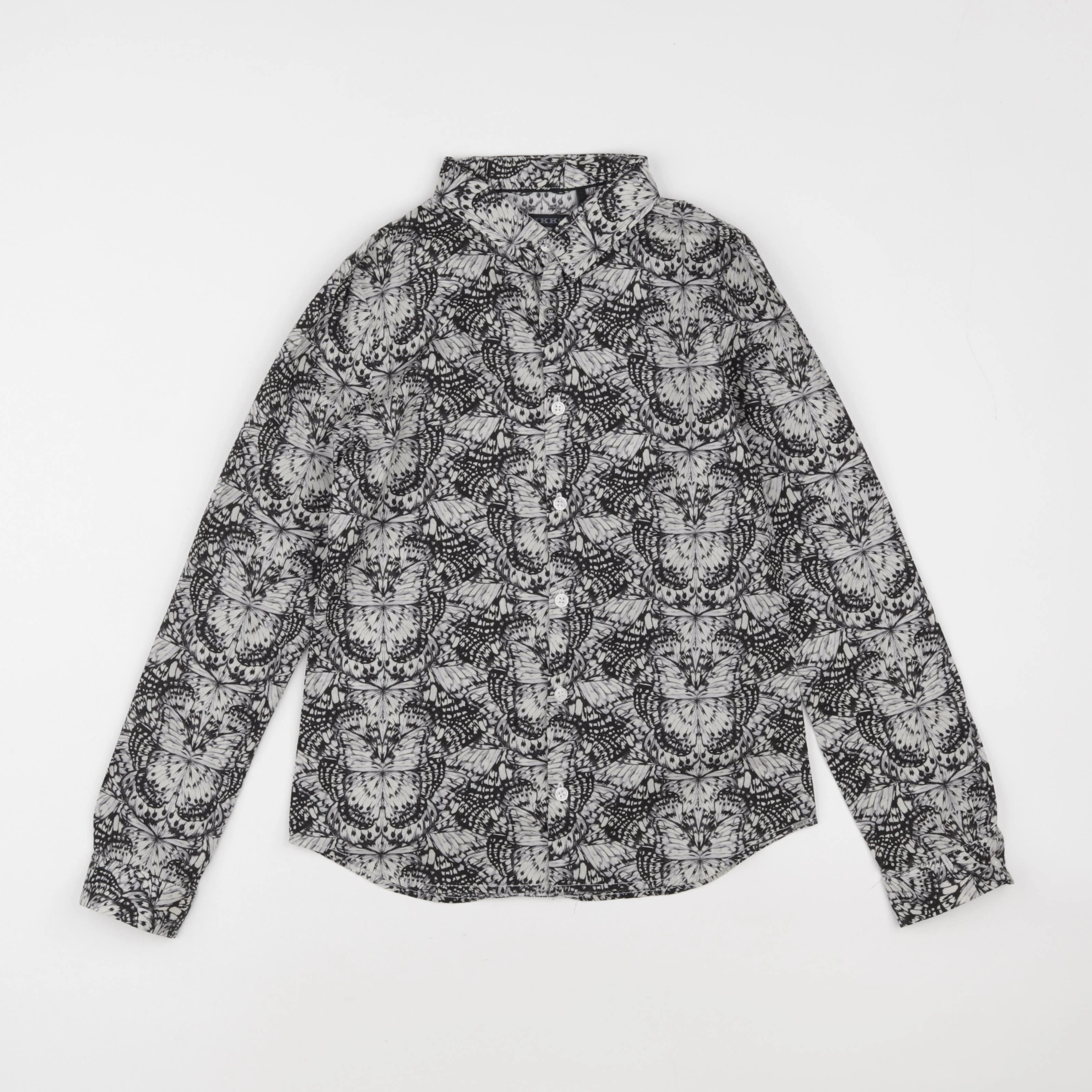 IKKS - chemise beige, noir - 10 ans