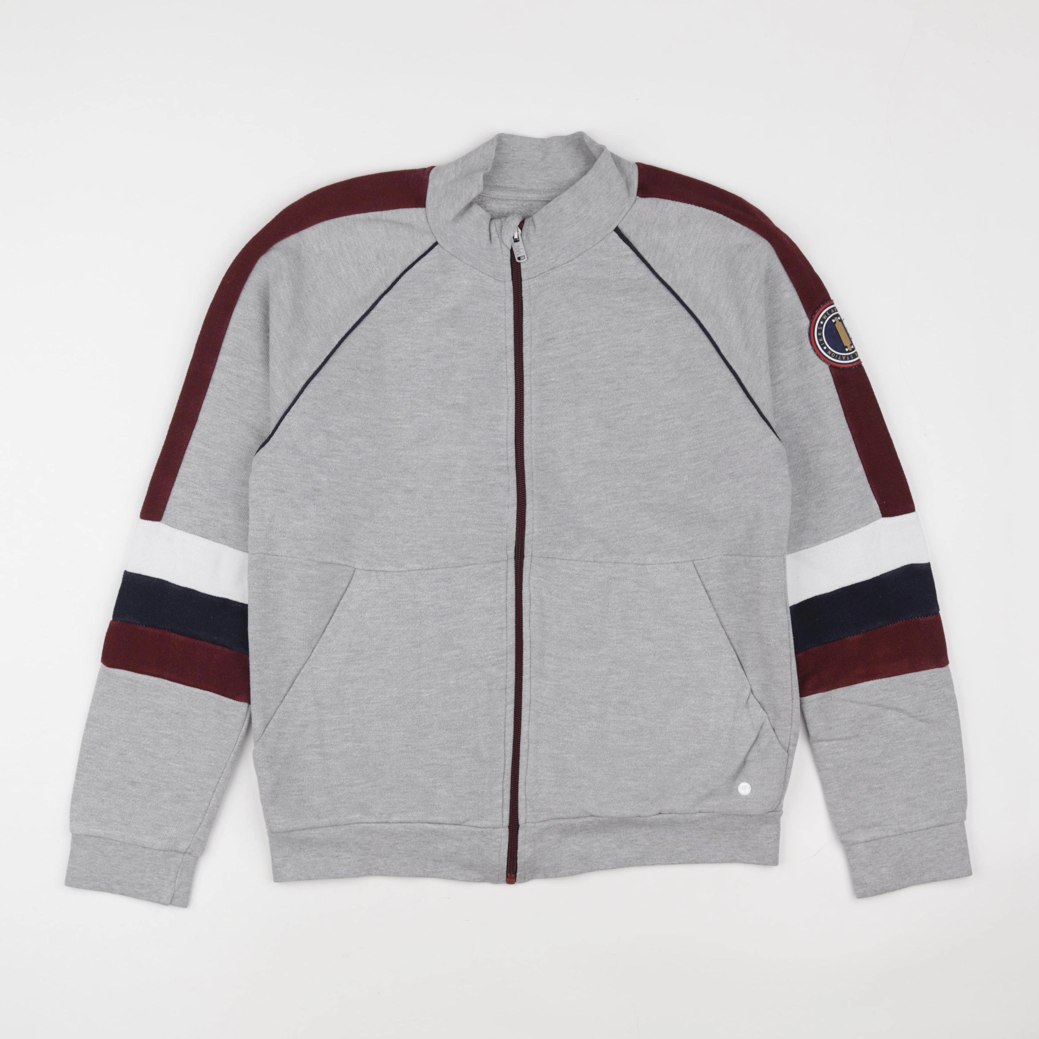 IKKS - sweat gris, rouge - 12 ans