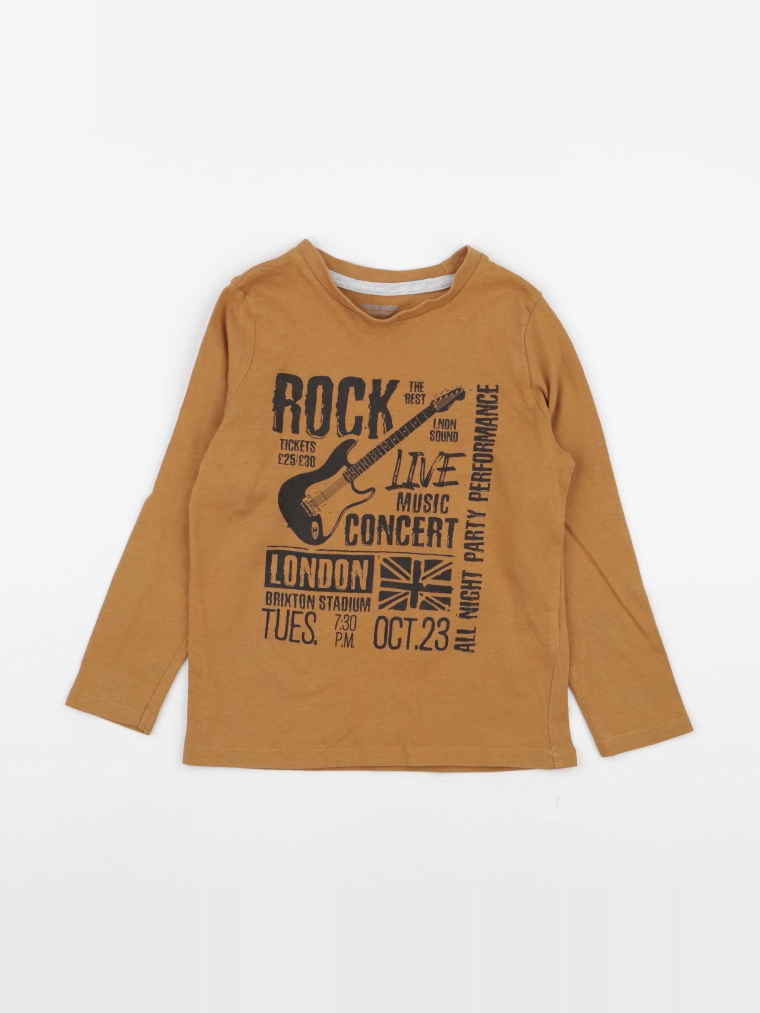 Vertbaudet - tee-shirt marron - 5 ans