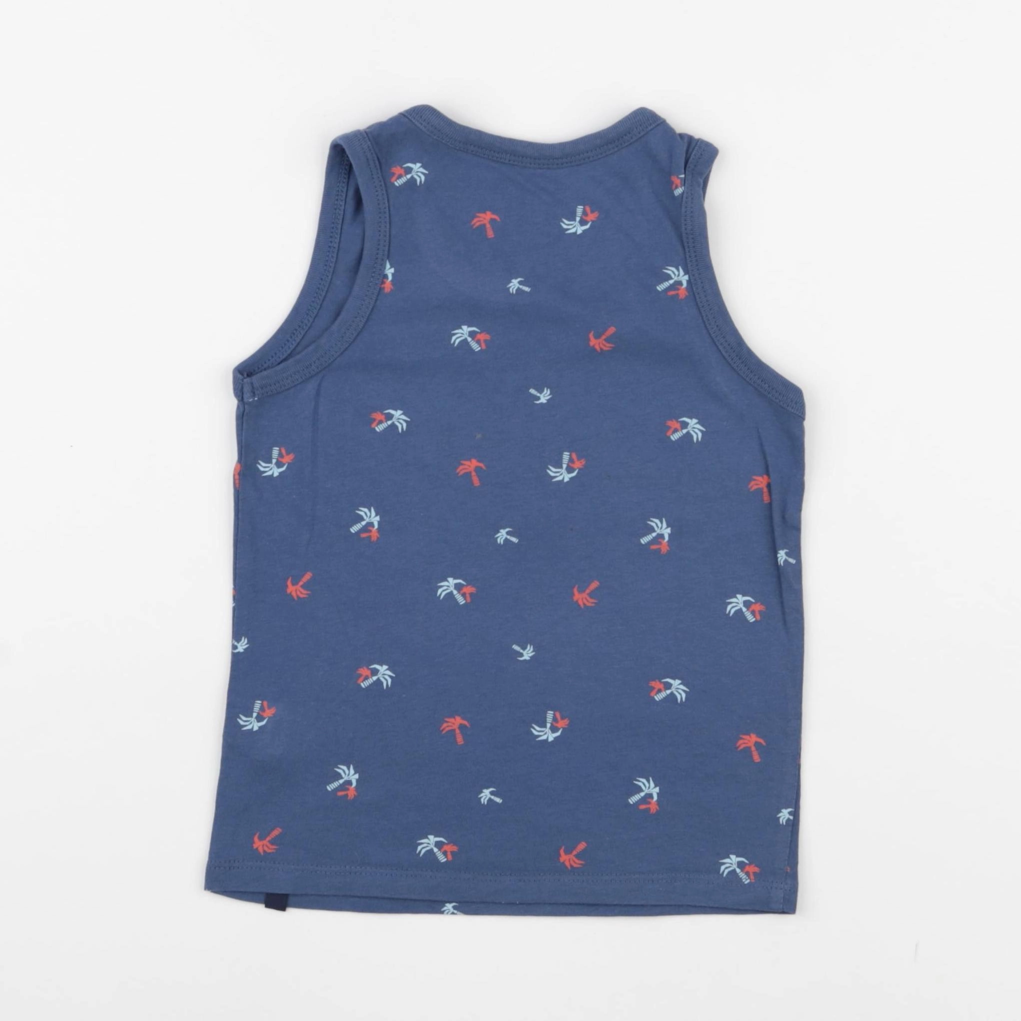 Okaidi - maillot de corps bleu - 4 ans