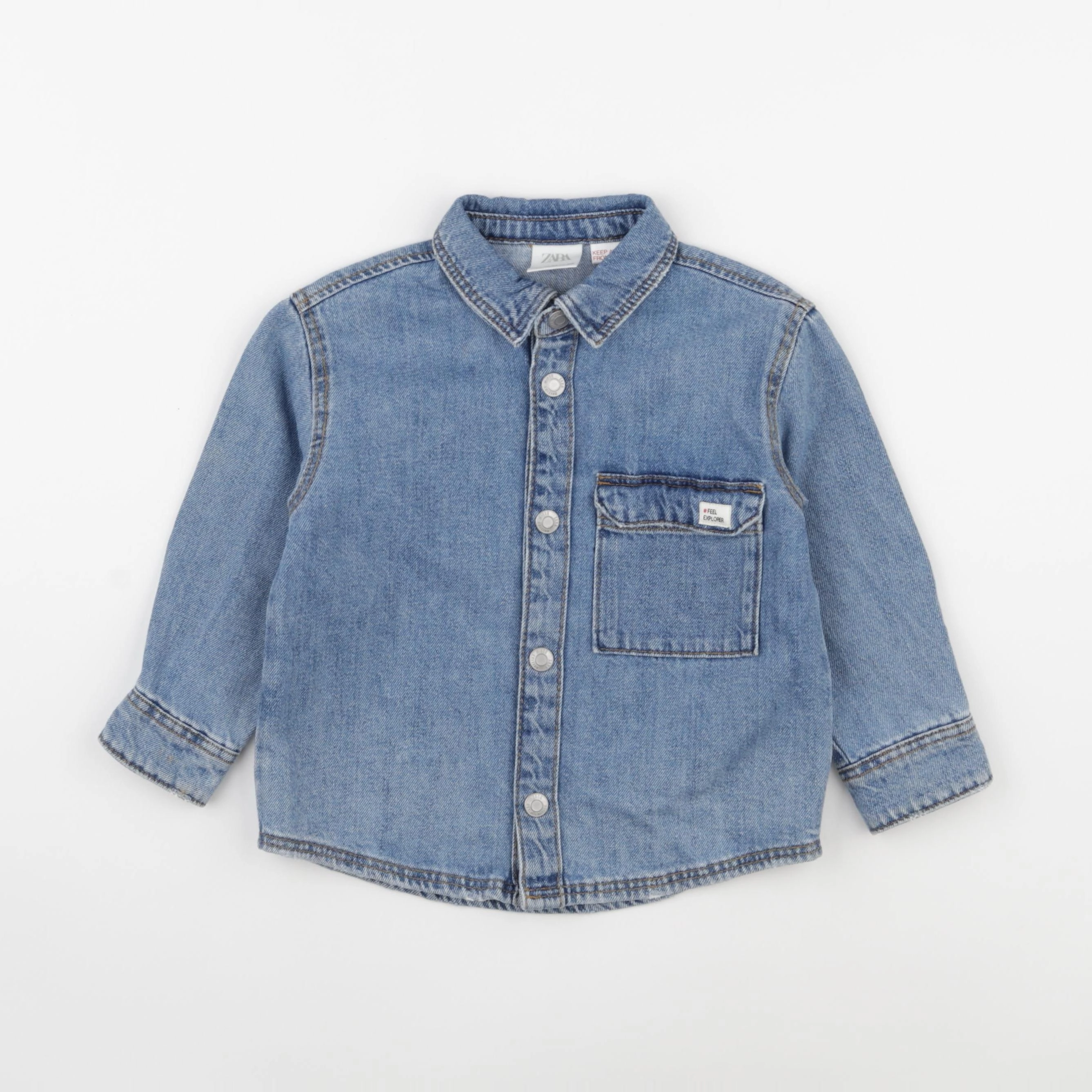 Zara - chemise bleu - 18/24 mois