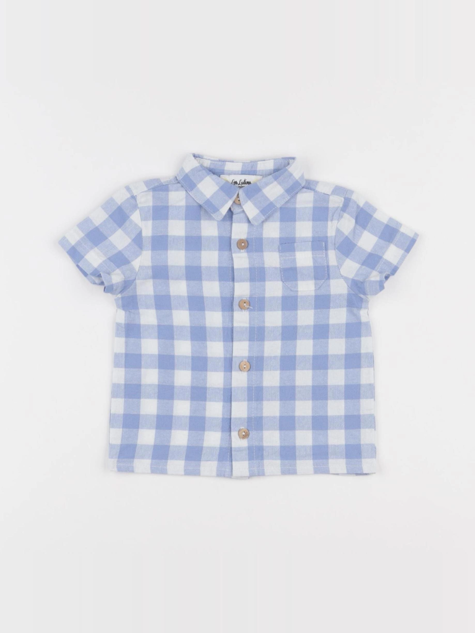 Les Lutins Paris - chemise bleu - 6 mois