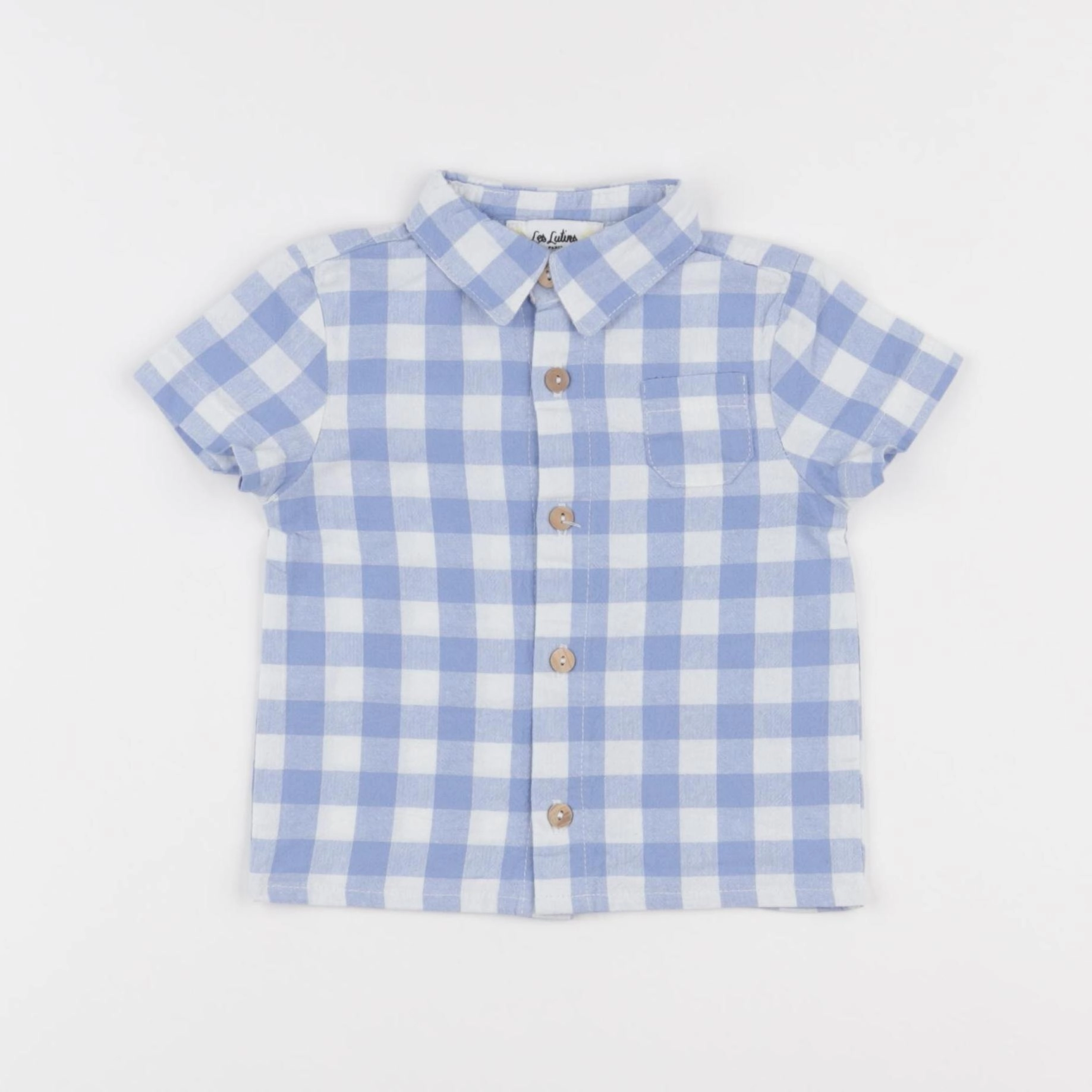Les Lutins Paris - chemise bleu - 6 mois