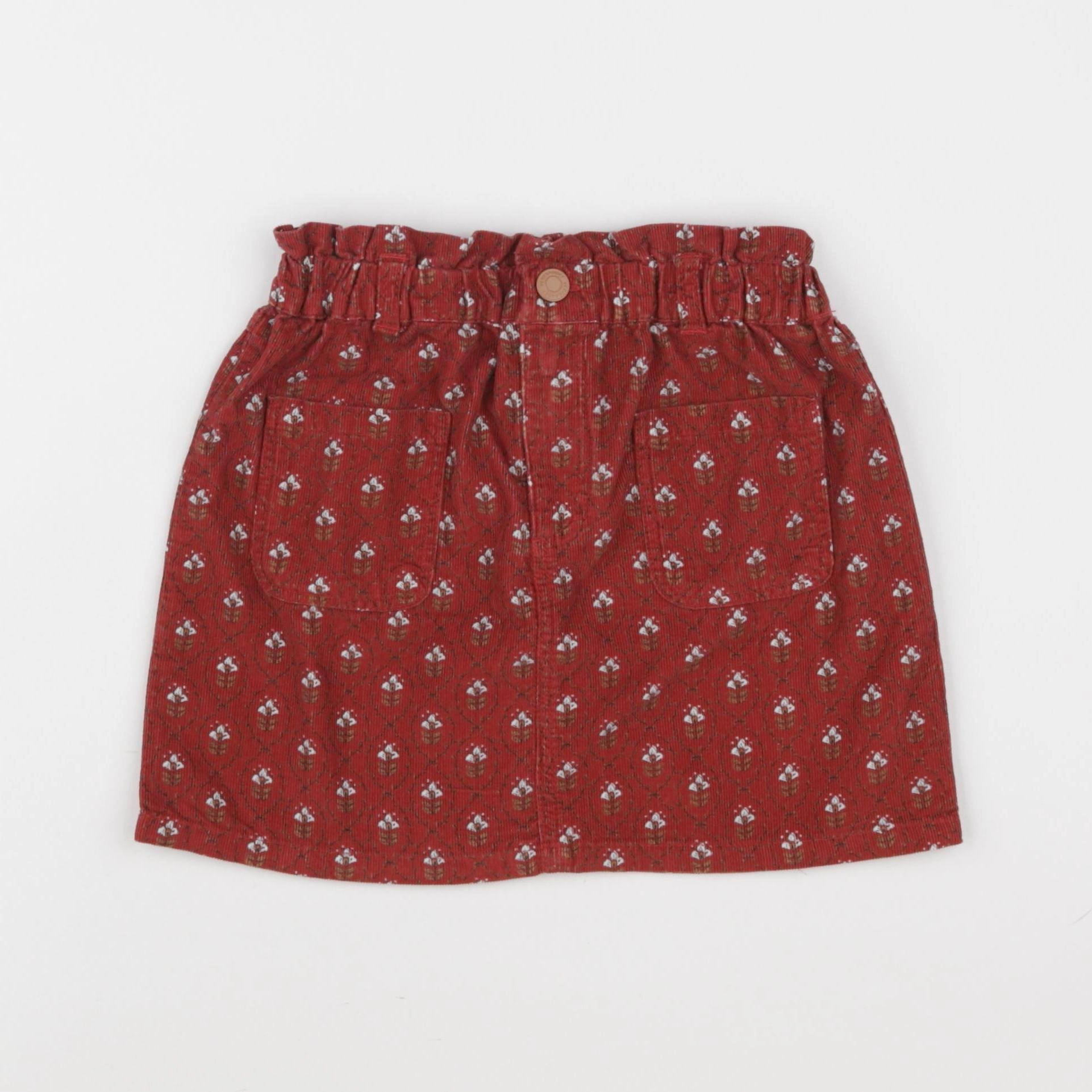 Vertbaudet - jupe rouge - 6 ans