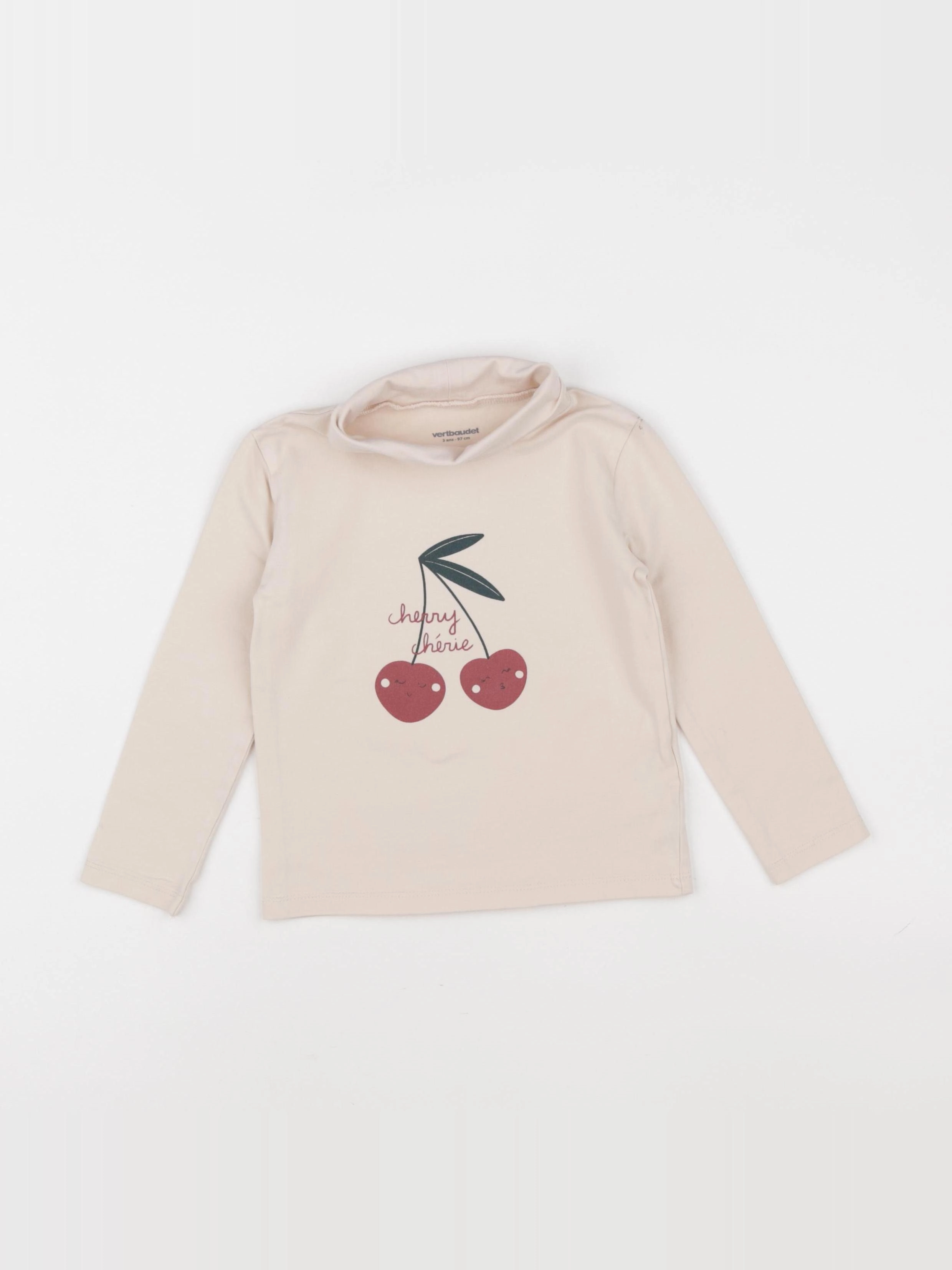 Vertbaudet - sous-pull rose - 3 ans